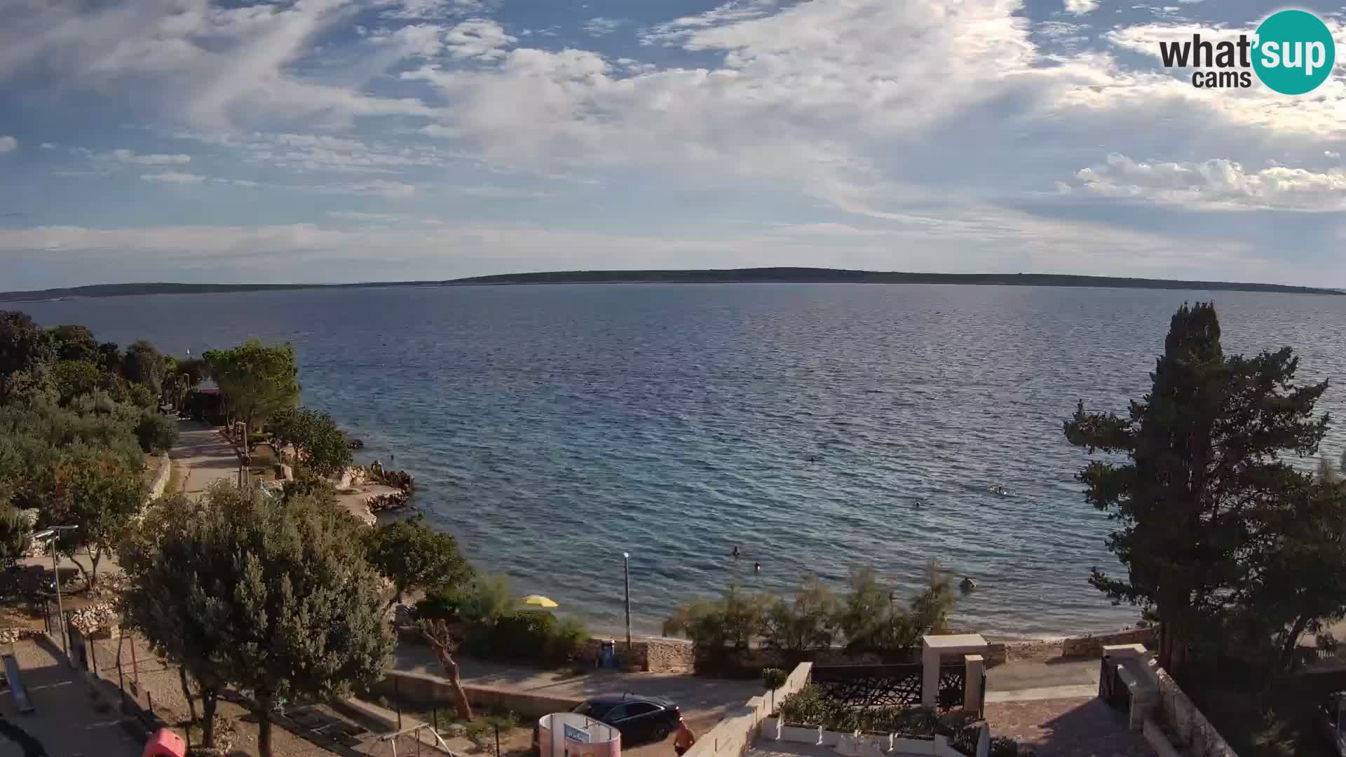 Webcam Plaža Male Mandre – Live View from Pag Island