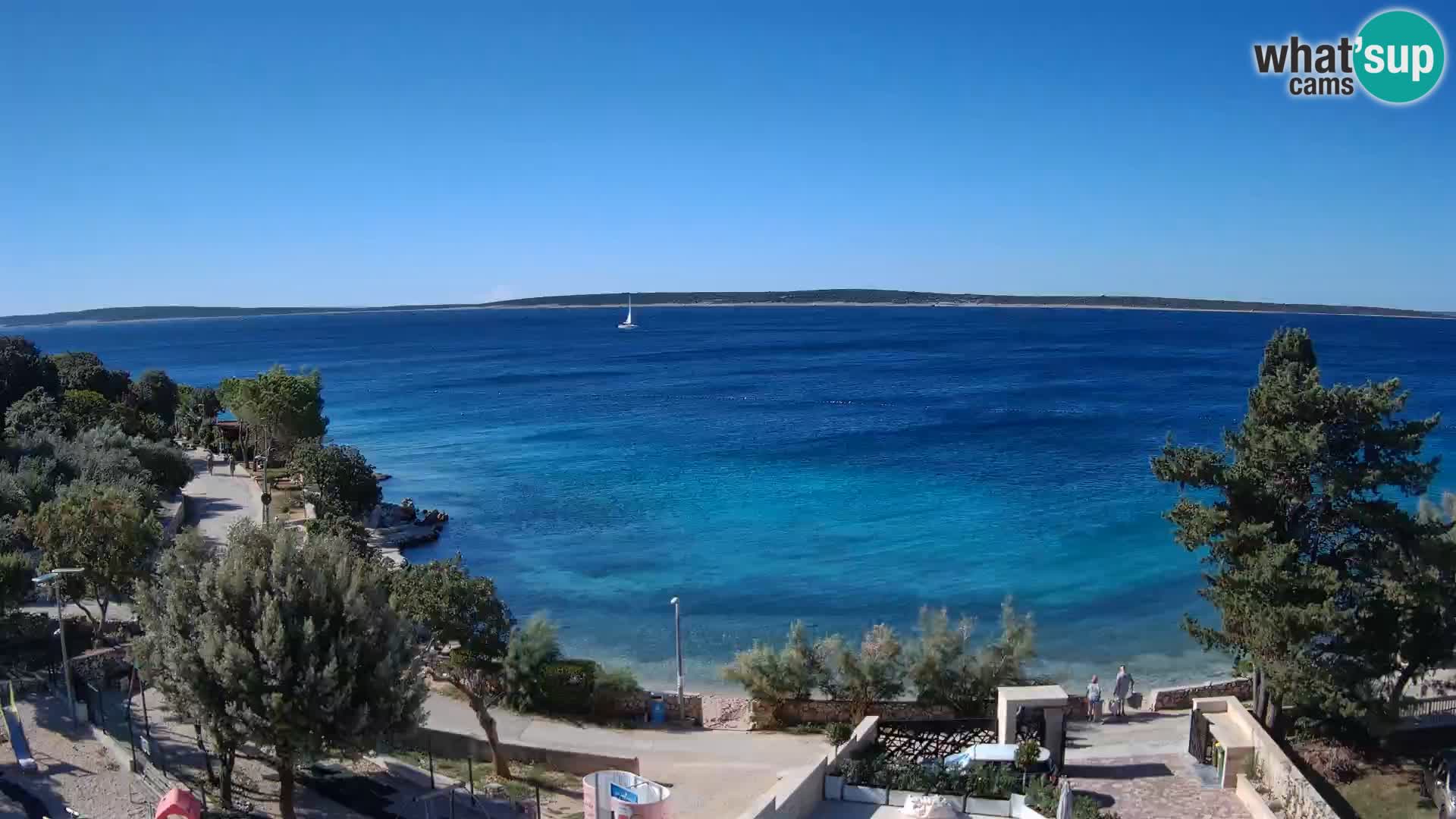 Webcam Plaža Male Mandre – Live View from Pag Island