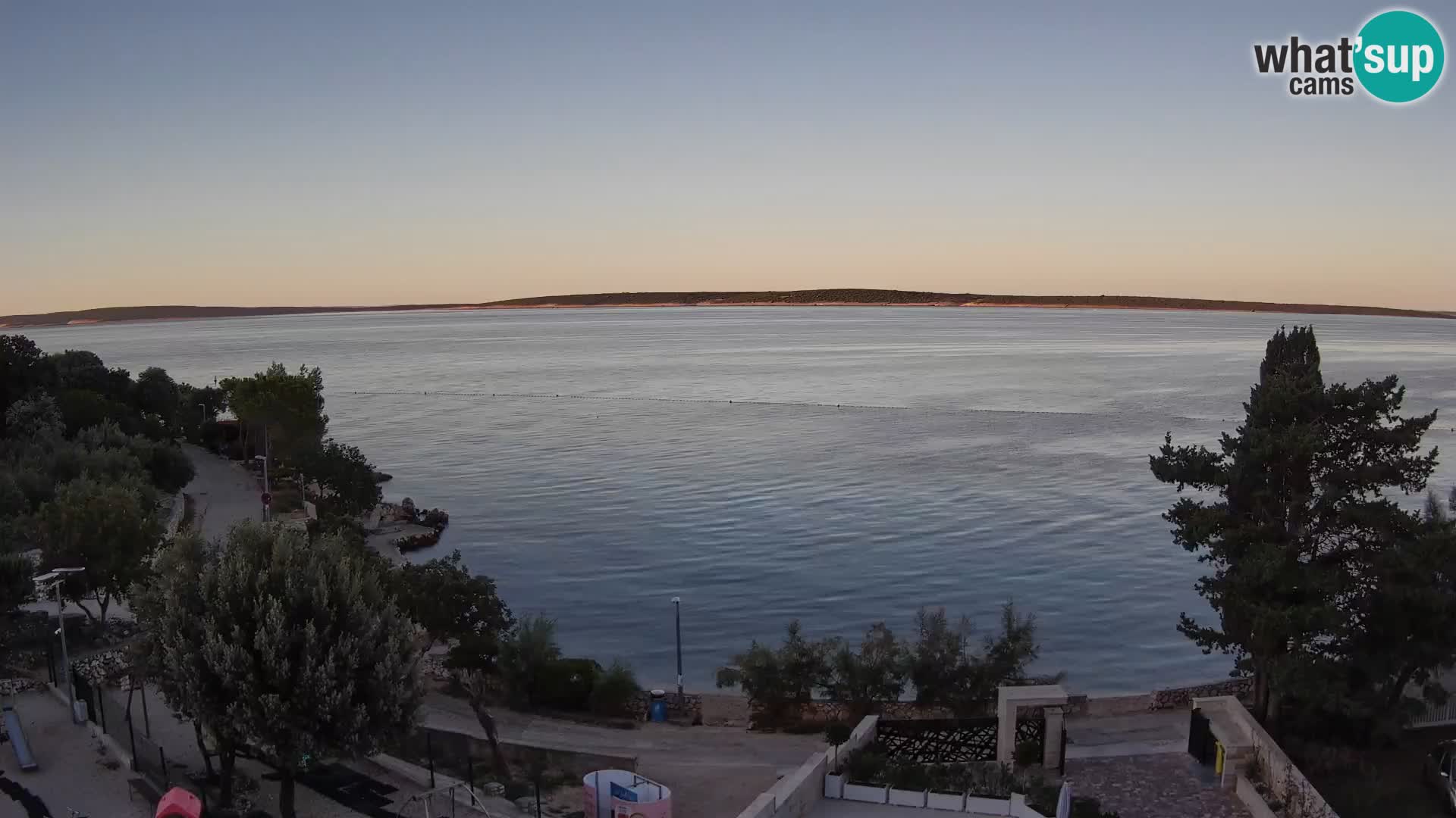 Webcam Strand Male Mandre – Liveblick von der Insel Pag