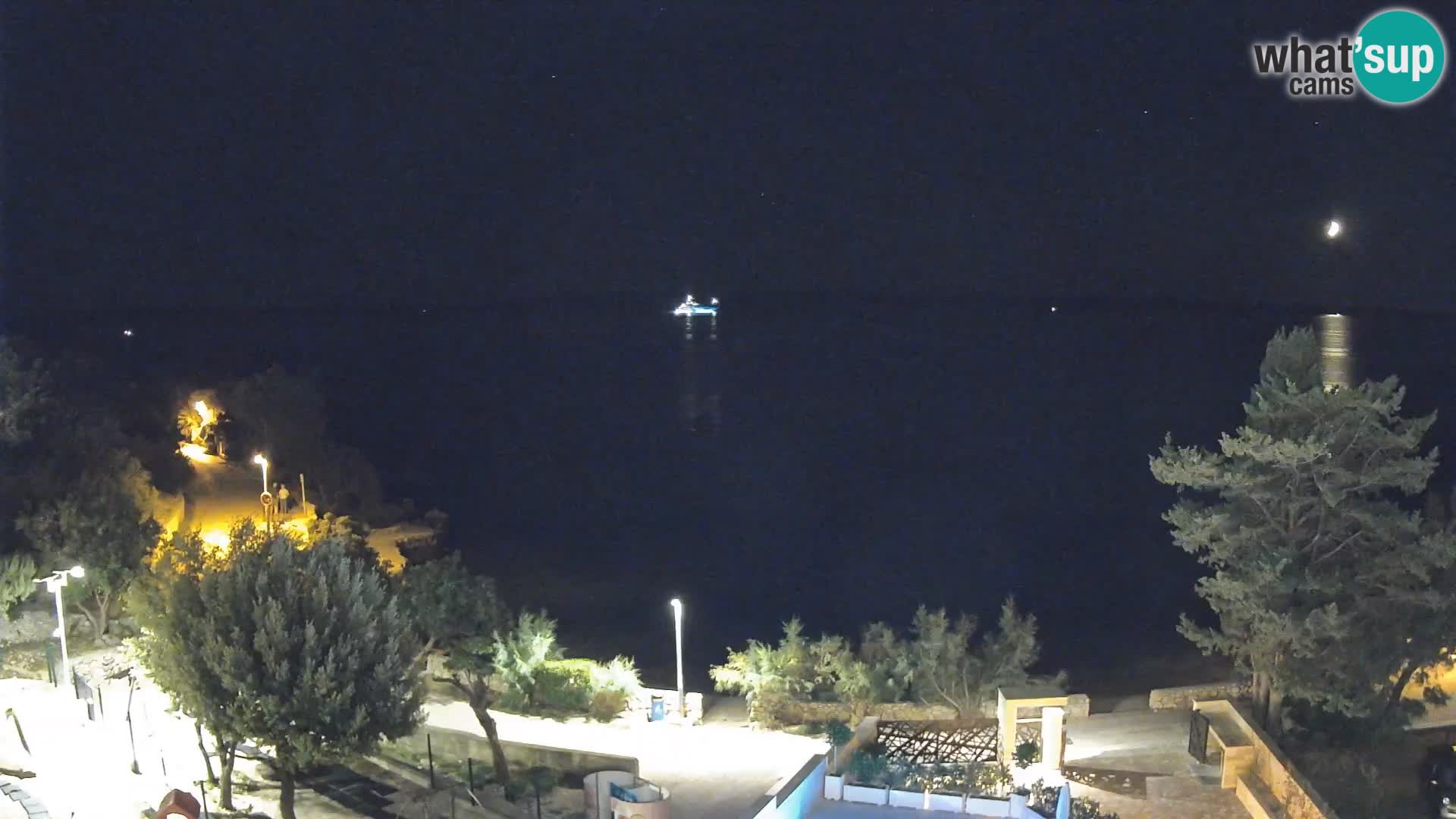 Webcam Plaža Male Mandre – Diretta dalla spiaggia sull’isola di Pag