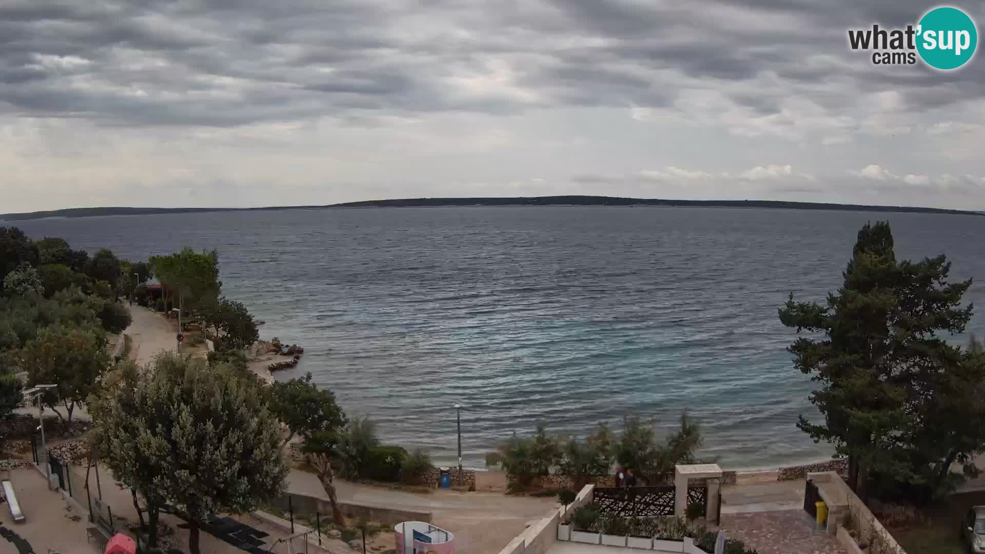 Webcam Strand Male Mandre – Liveblick von der Insel Pag