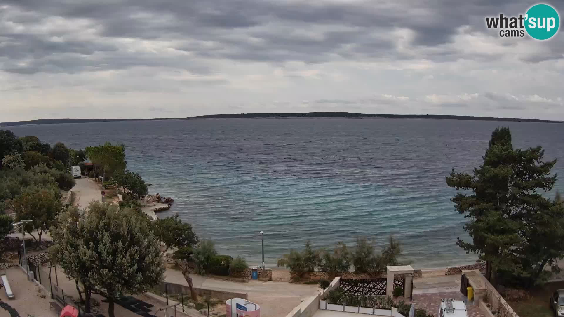 Webcam Plaža Male Mandre – Diretta dalla spiaggia sull’isola di Pag