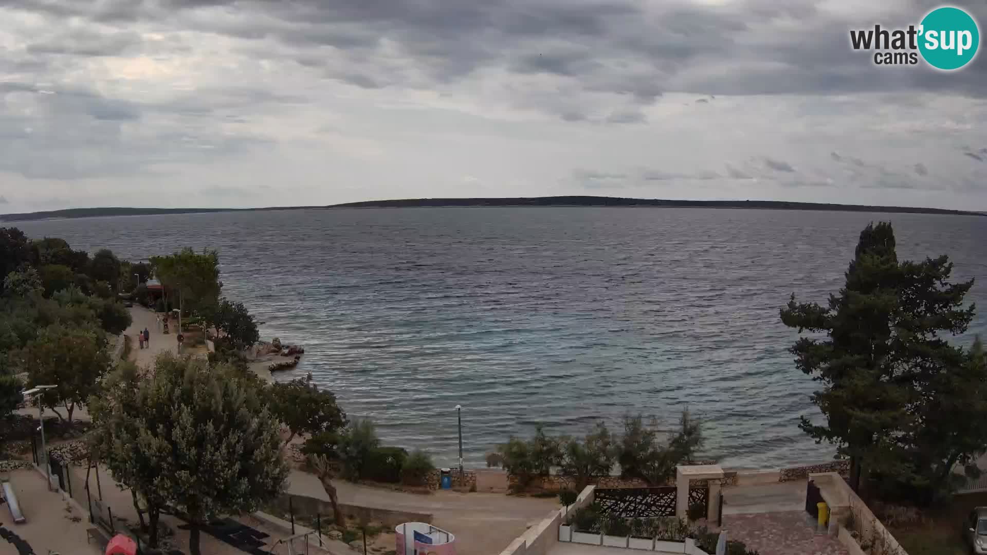 Webcam Plage Male Mandre – Vue en direct depuis l’île de Pag