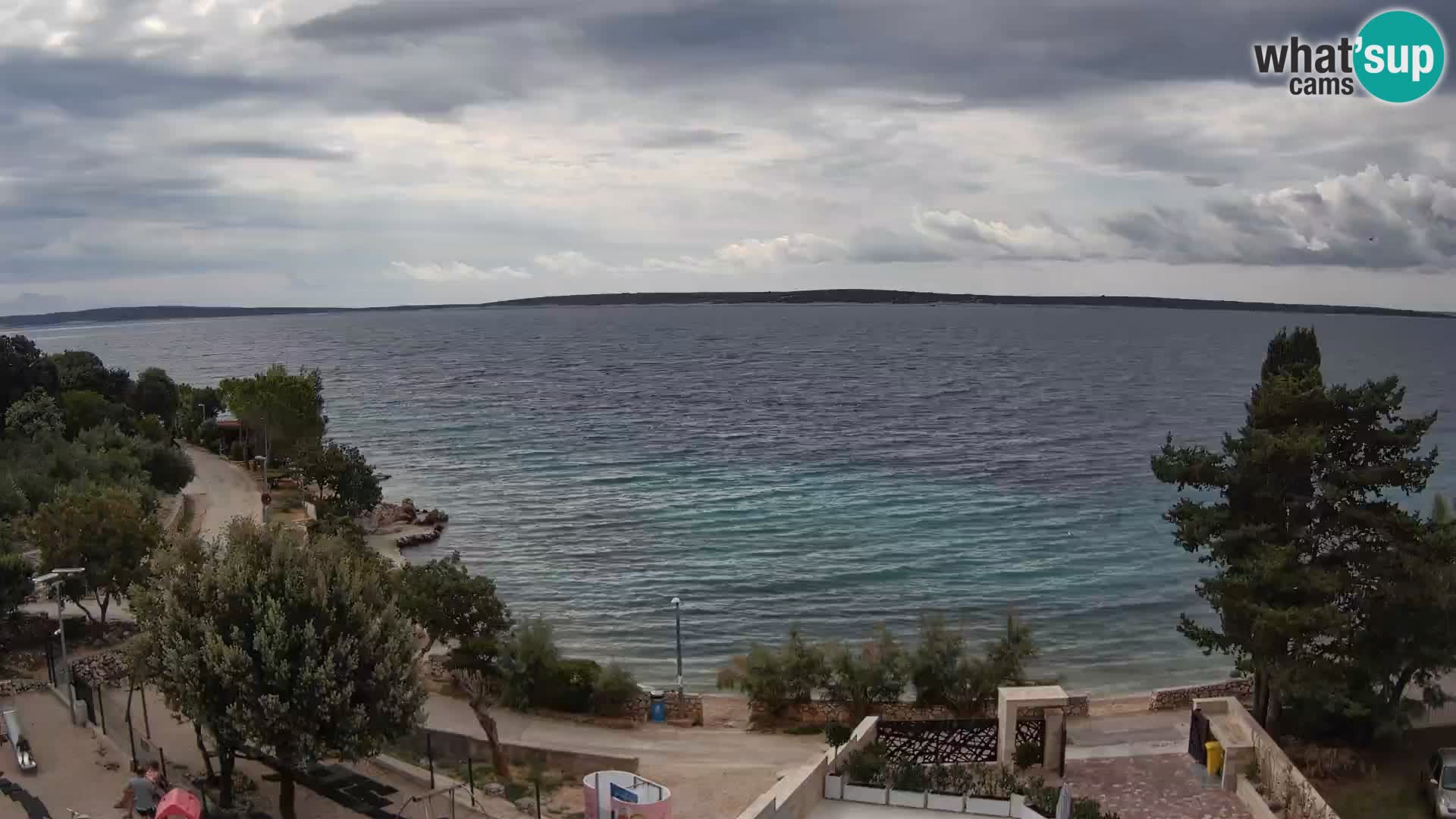 Webcam Plaža Male Mandre – Diretta dalla spiaggia sull’isola di Pag