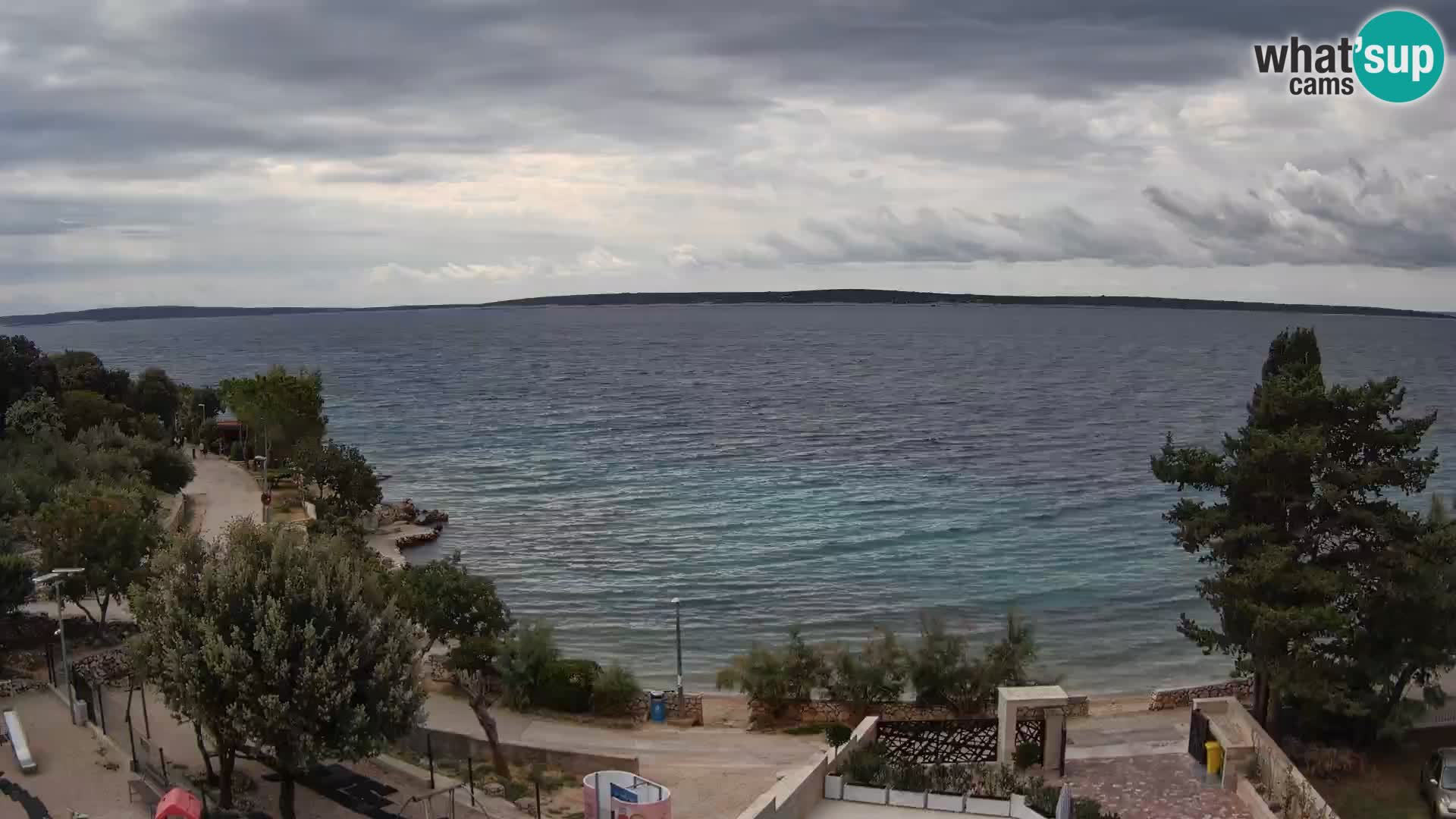 Webcam Plaža Male Mandre – Diretta dalla spiaggia sull’isola di Pag