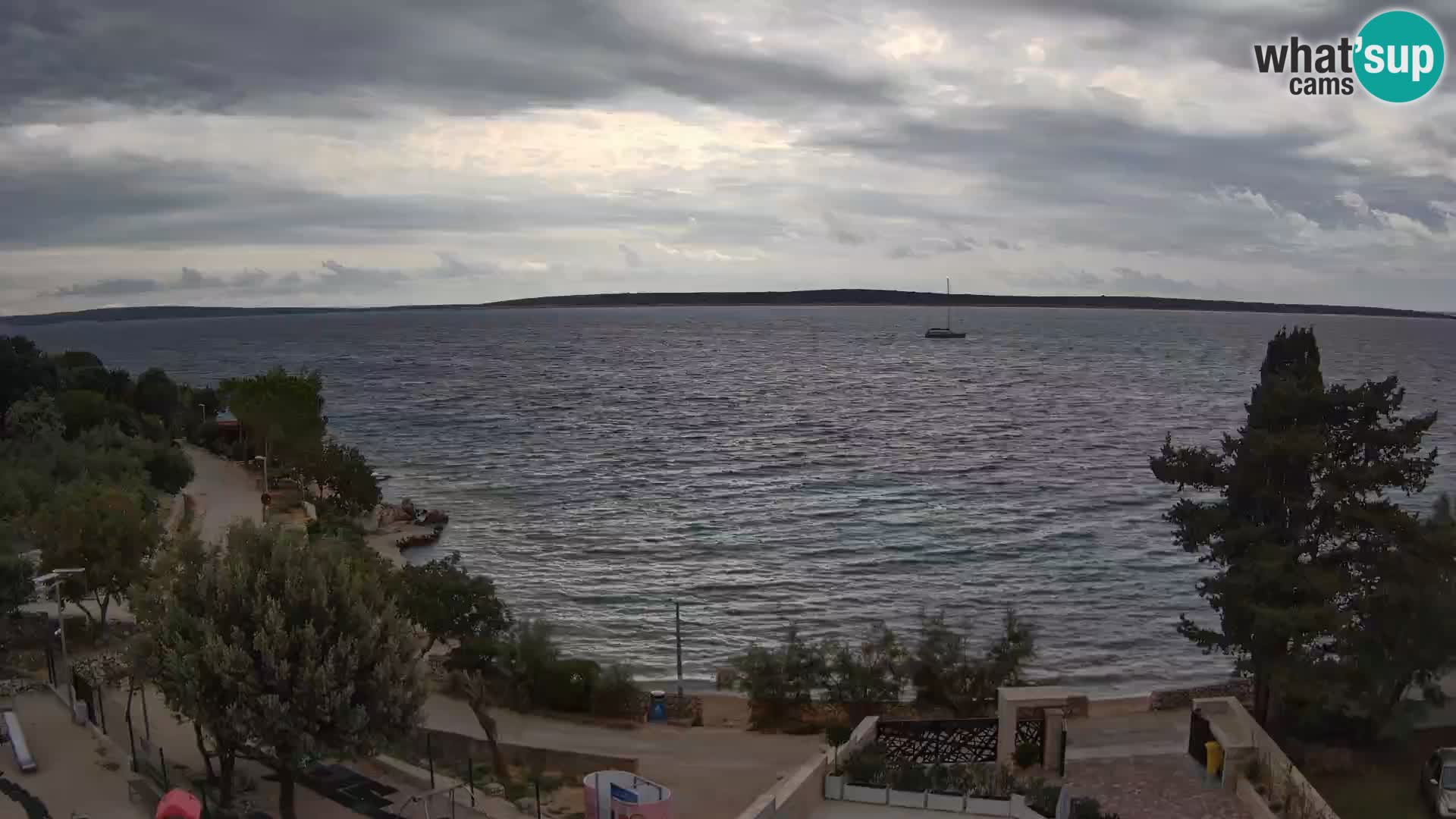 Webcam Plaža Male Mandre – Live View from Pag Island