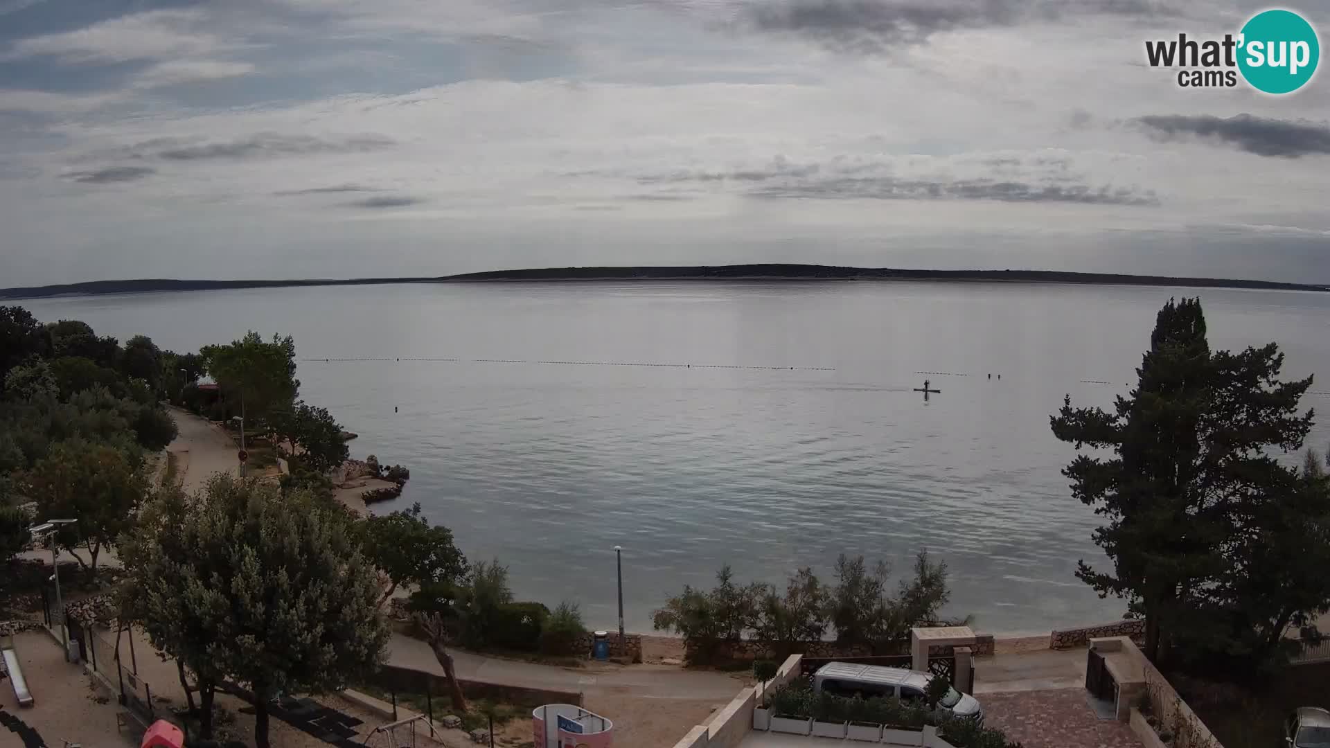 Webcam Plaža Male Mandre – Diretta dalla spiaggia sull’isola di Pag