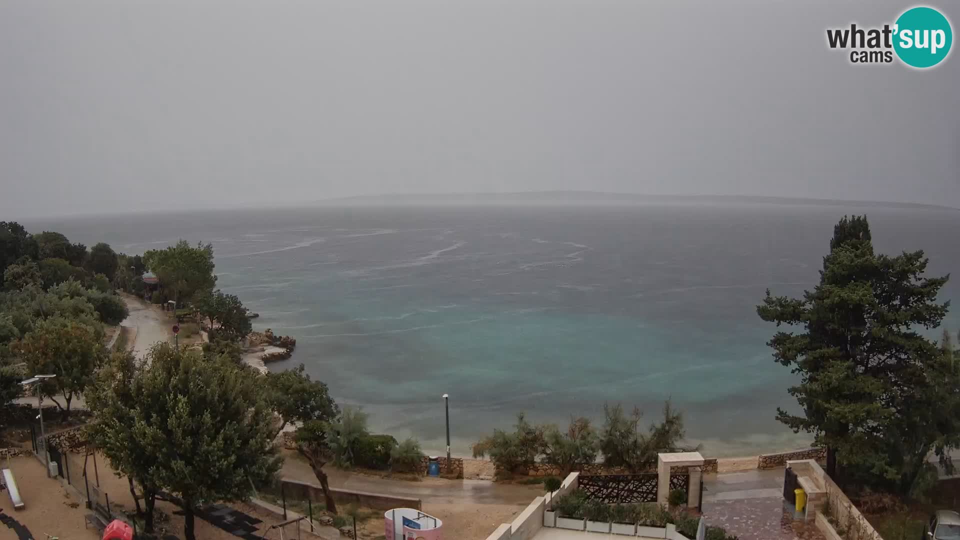 Webcam Plage Male Mandre – Vue en direct depuis l’île de Pag
