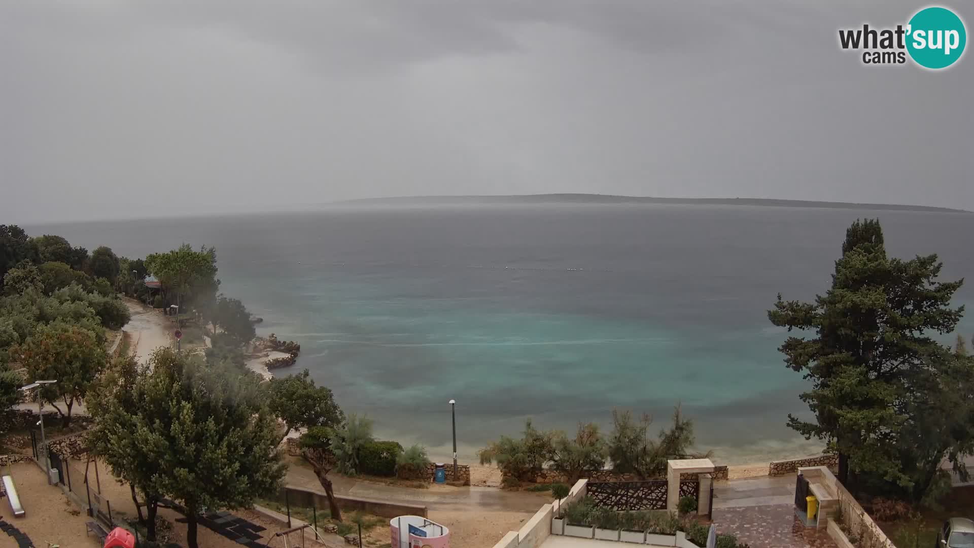 Webcam Plaža Male Mandre – Live View from Pag Island