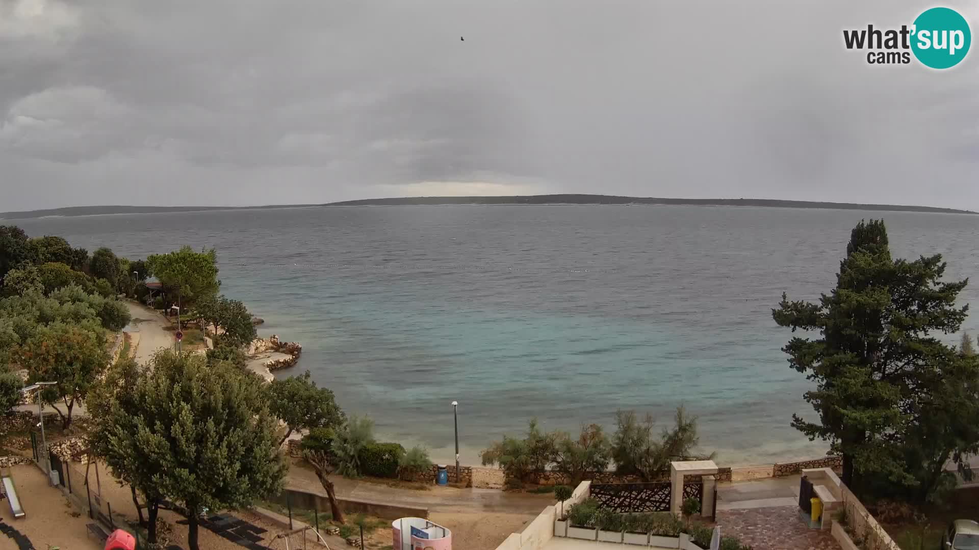 Webcam Plaža Male Mandre – Diretta dalla spiaggia sull’isola di Pag