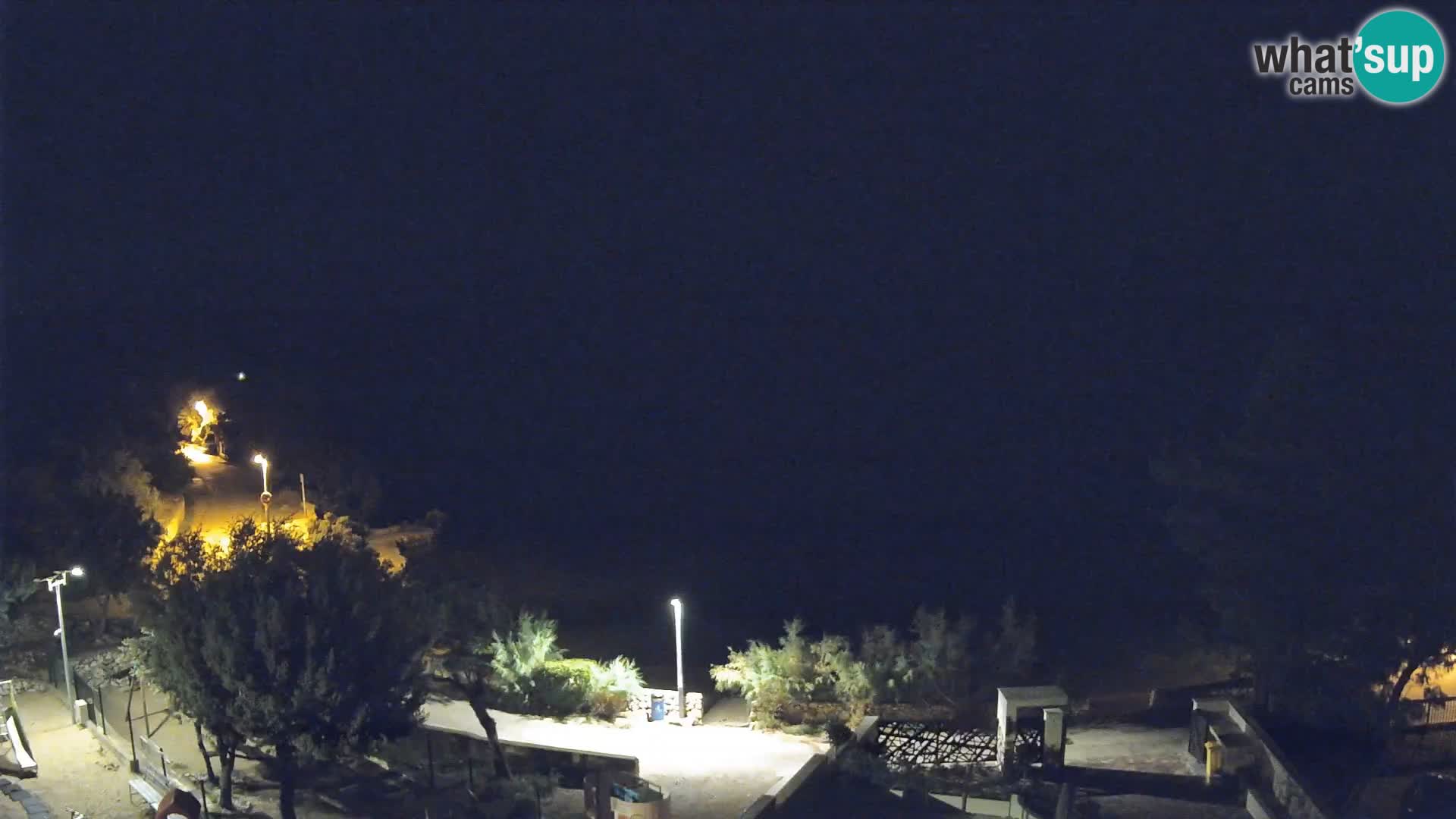 Webcam Strand Male Mandre – Liveblick von der Insel Pag
