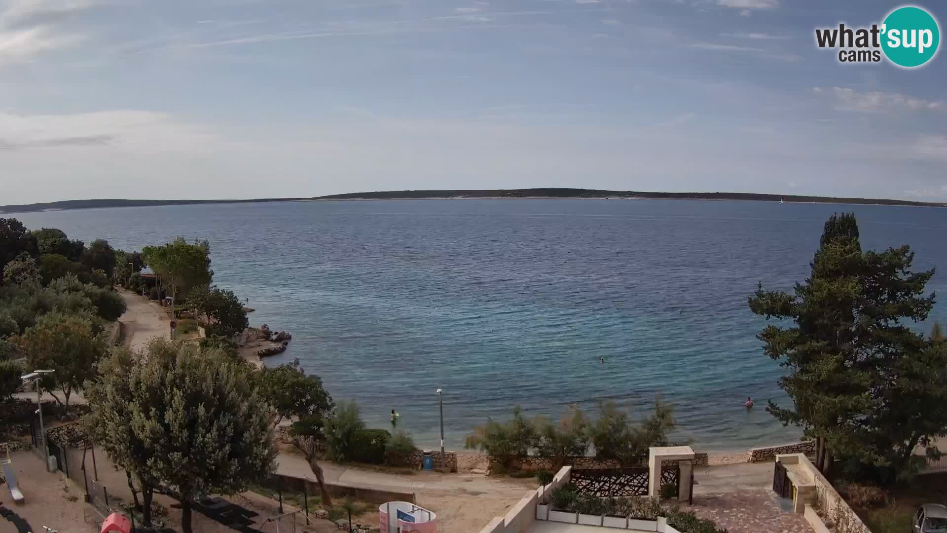 Webcam Plaža Male Mandre – Live View from Pag Island