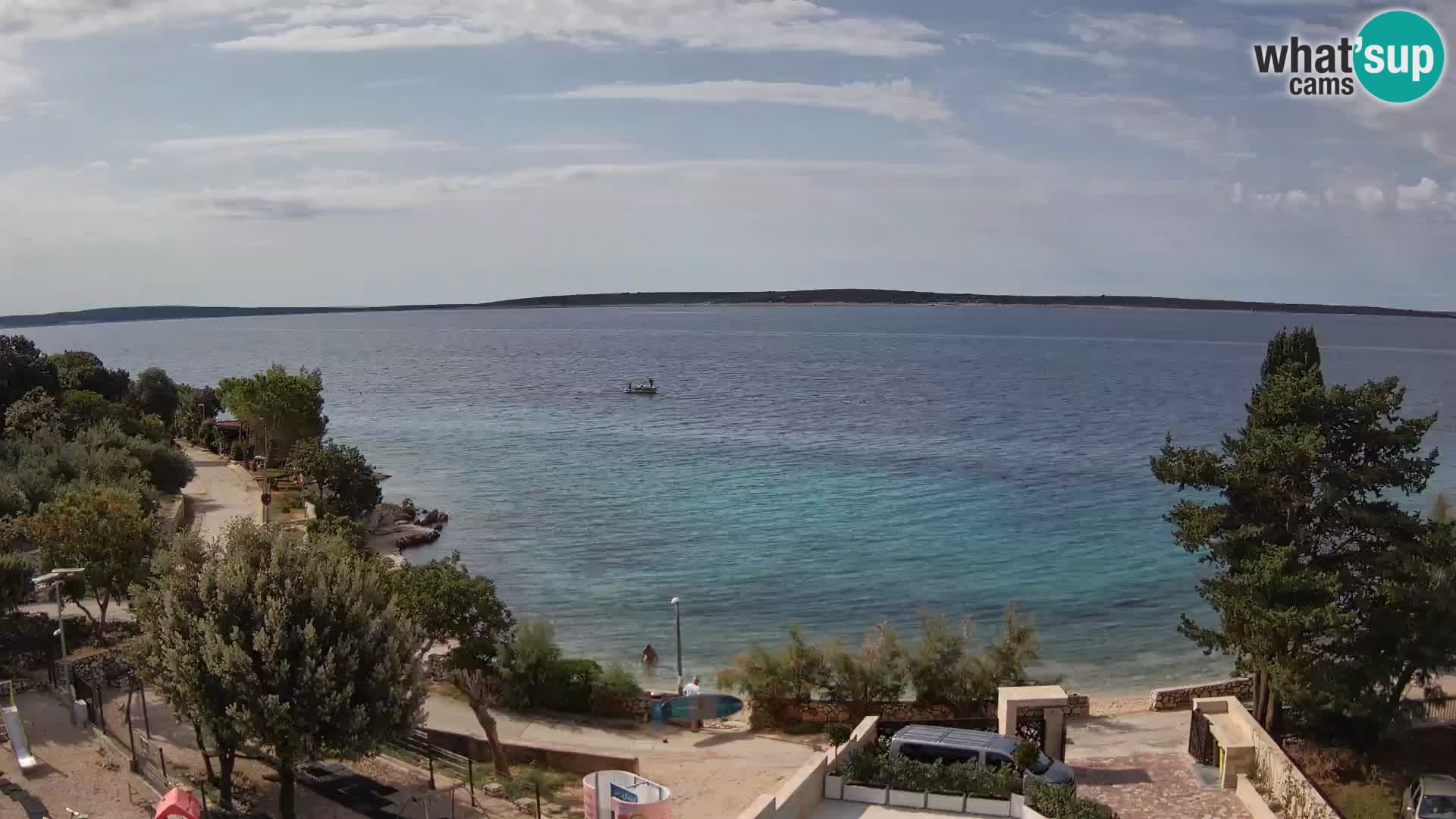 Webcam Plaža Male Mandre – Live View from Pag Island