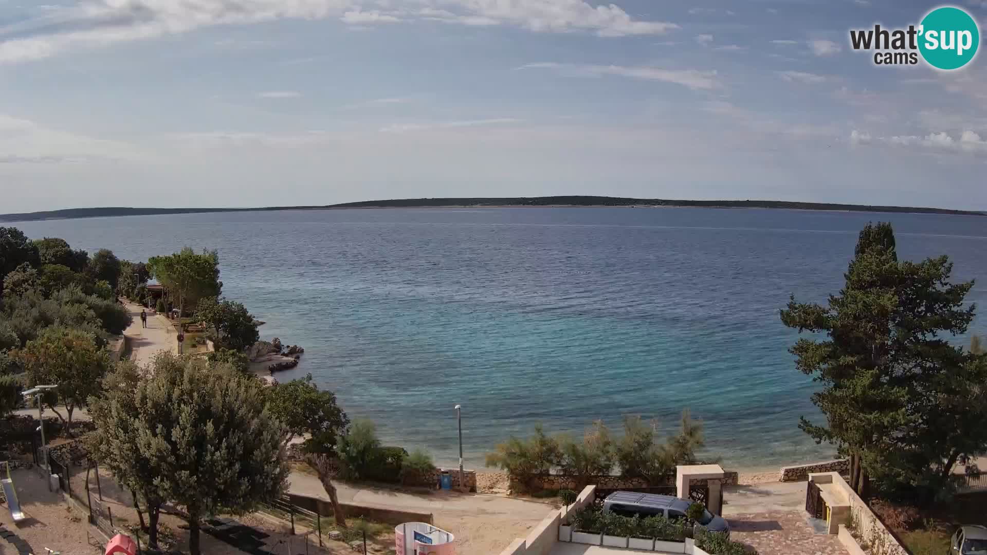 Webcam Plaža Male Mandre – Live View from Pag Island