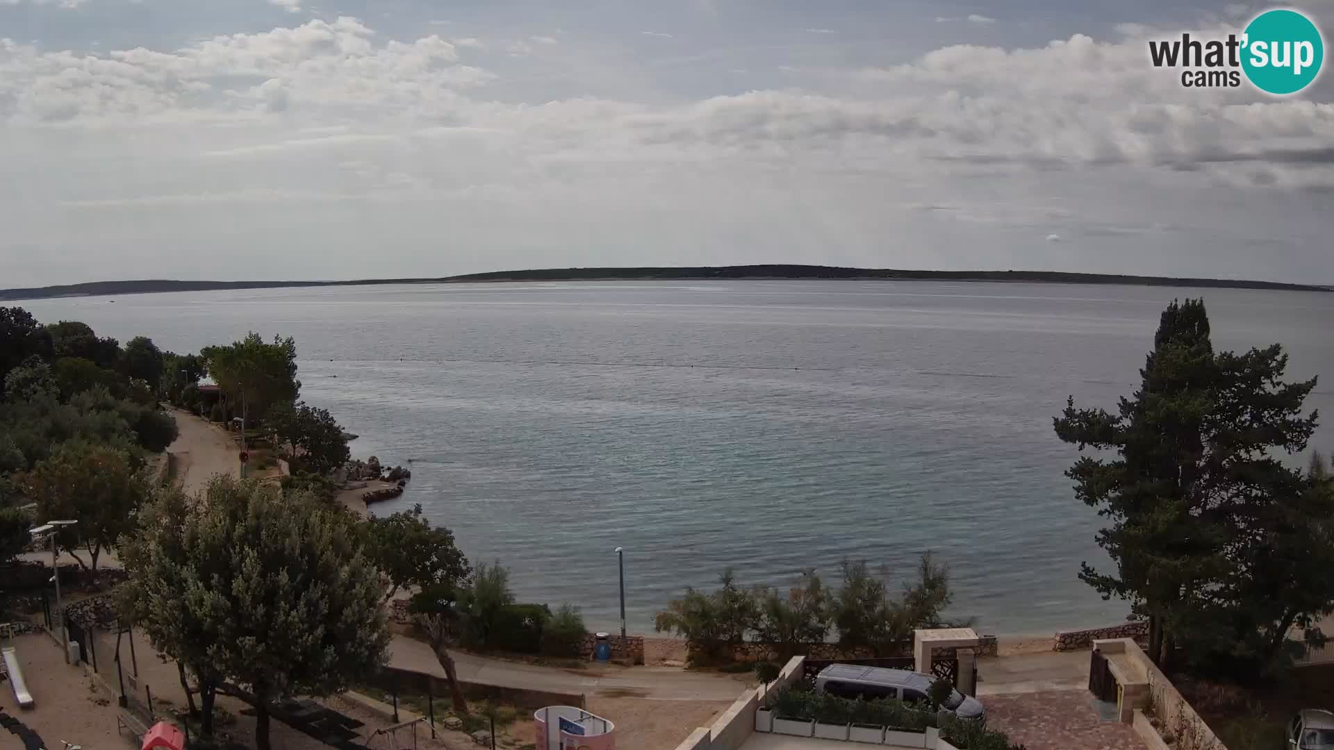 Webcam Strand Male Mandre – Liveblick von der Insel Pag
