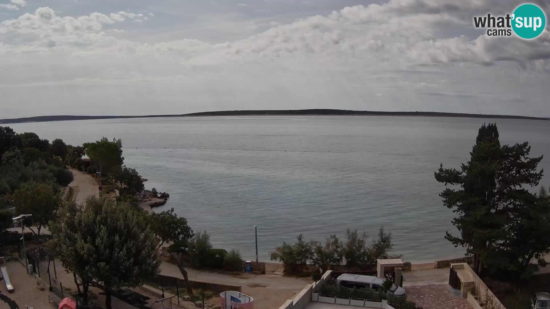 Webcam Plaža Male Mandre – Live View from Pag Island