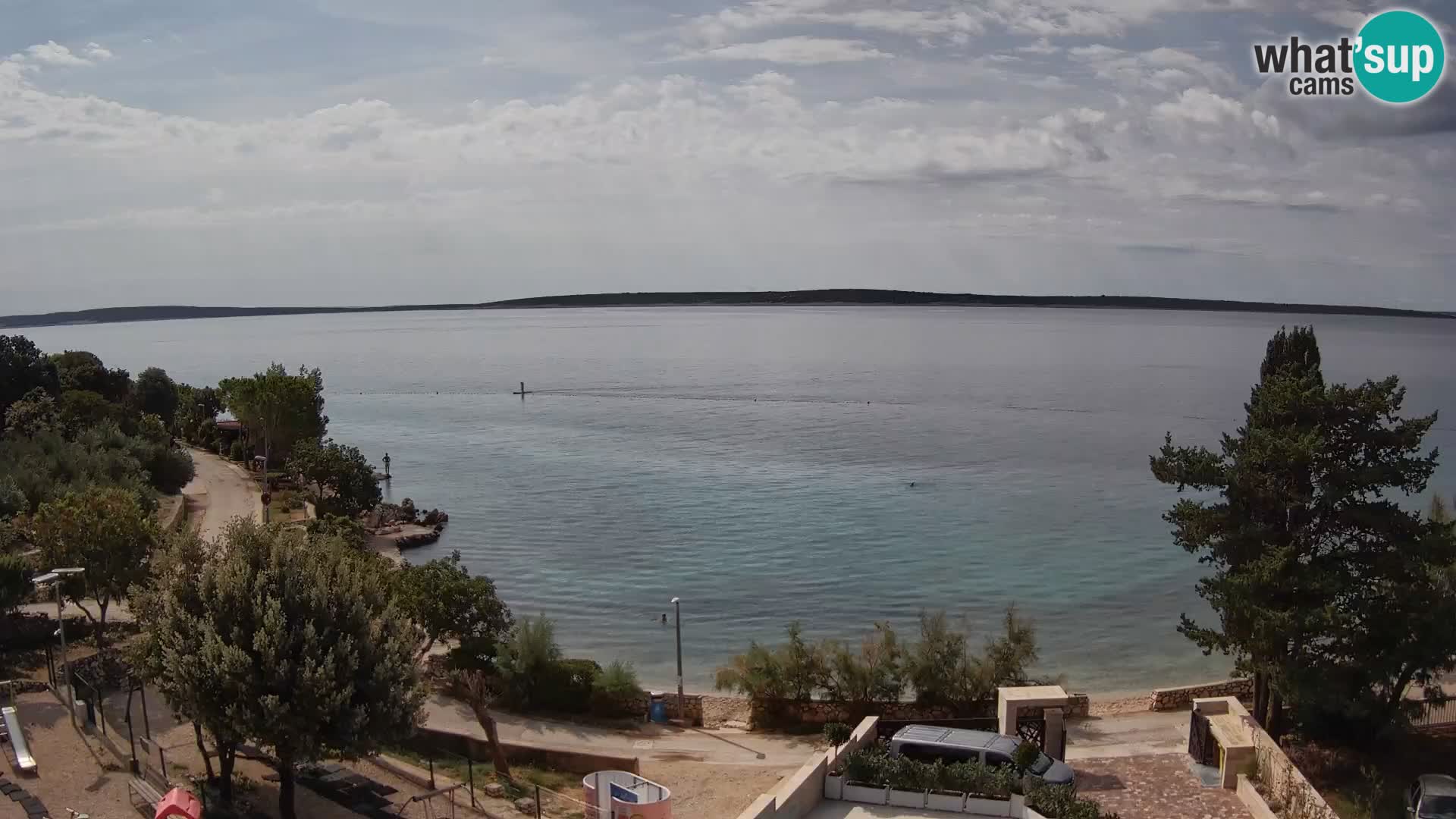 Webcam Plaža Male Mandre – Live View from Pag Island