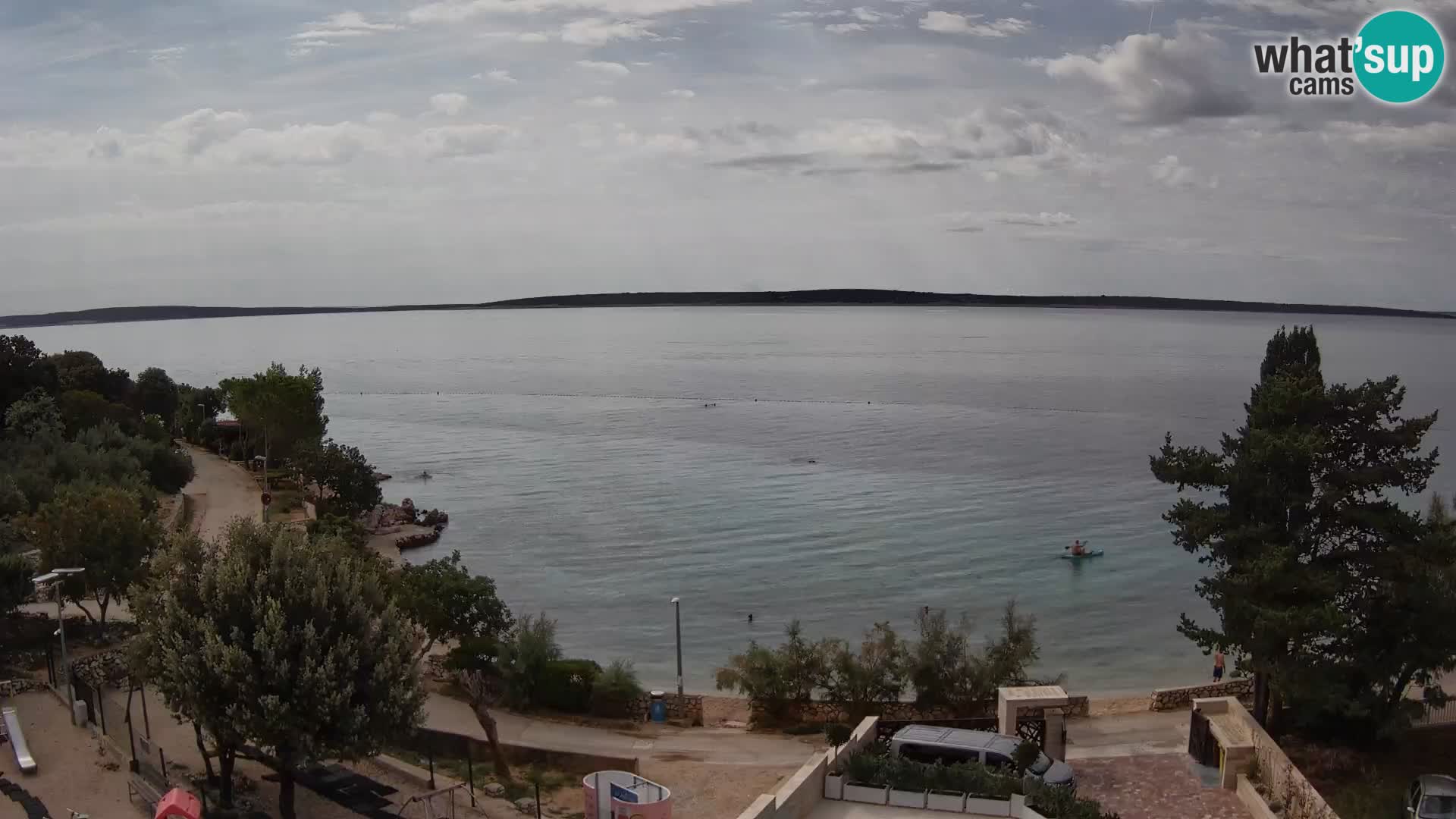 Webcam Strand Male Mandre – Liveblick von der Insel Pag