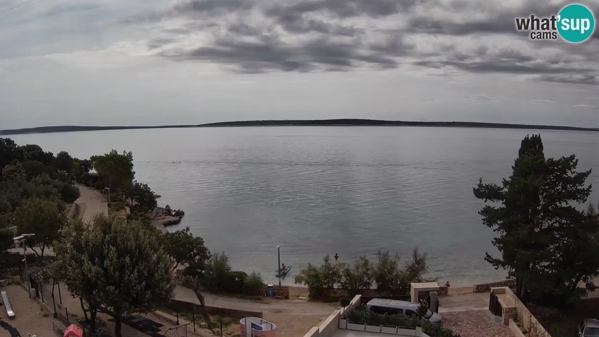Webcam Plaža Male Mandre – Diretta dalla spiaggia sull’isola di Pag