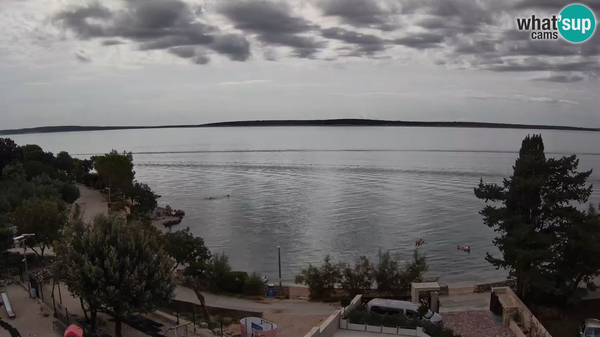 Webcam Plaža Male Mandre – Diretta dalla spiaggia sull’isola di Pag
