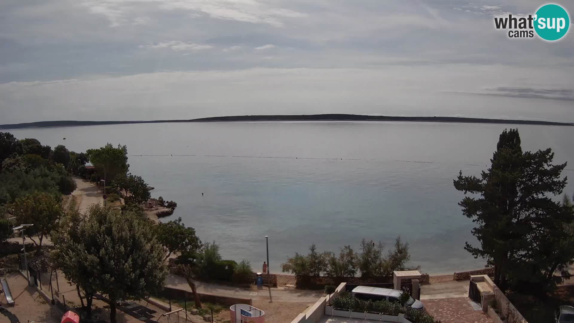 Webcam Plaža Male Mandre – Diretta dalla spiaggia sull’isola di Pag