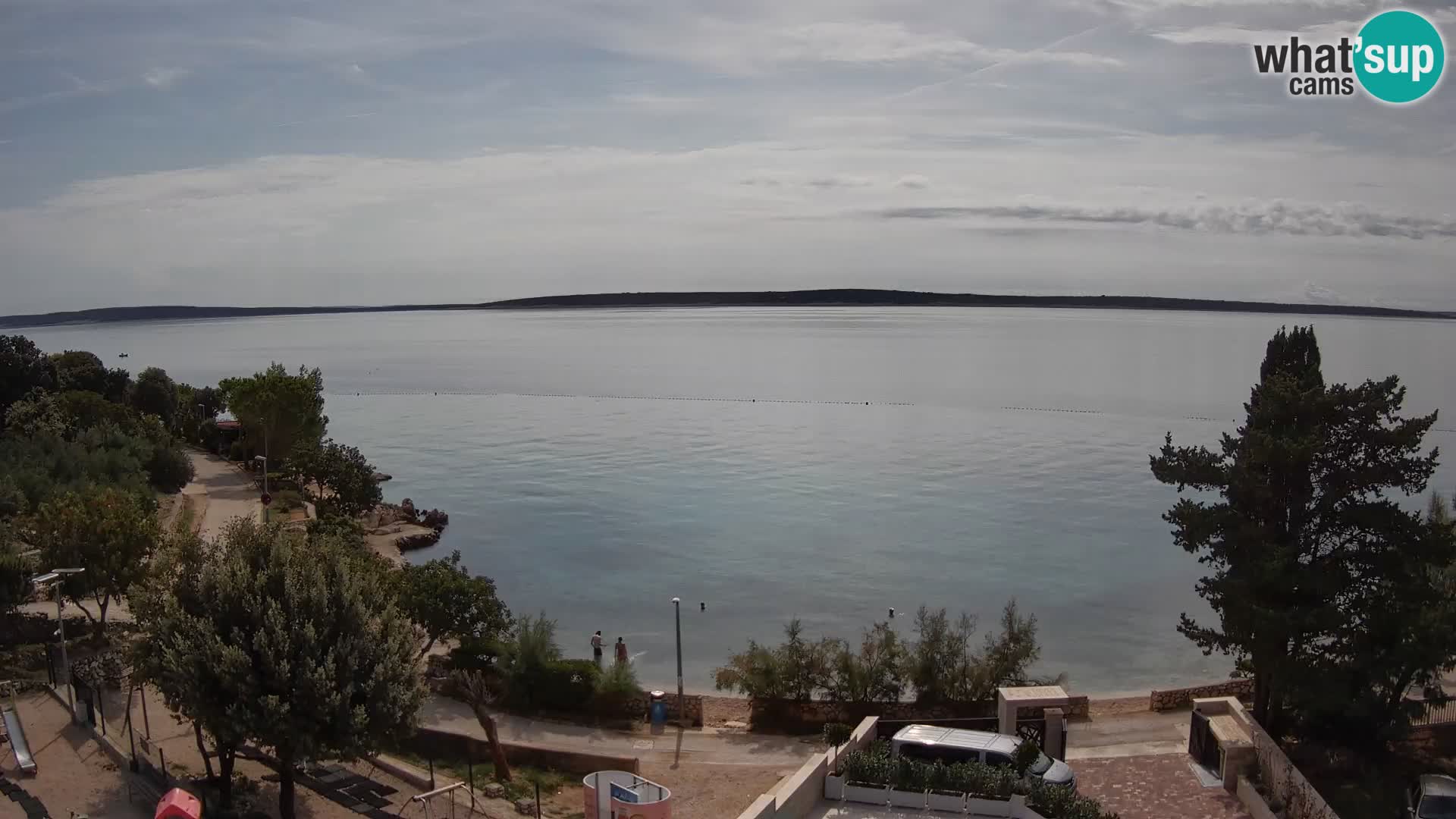 Webcam Strand Male Mandre – Liveblick von der Insel Pag