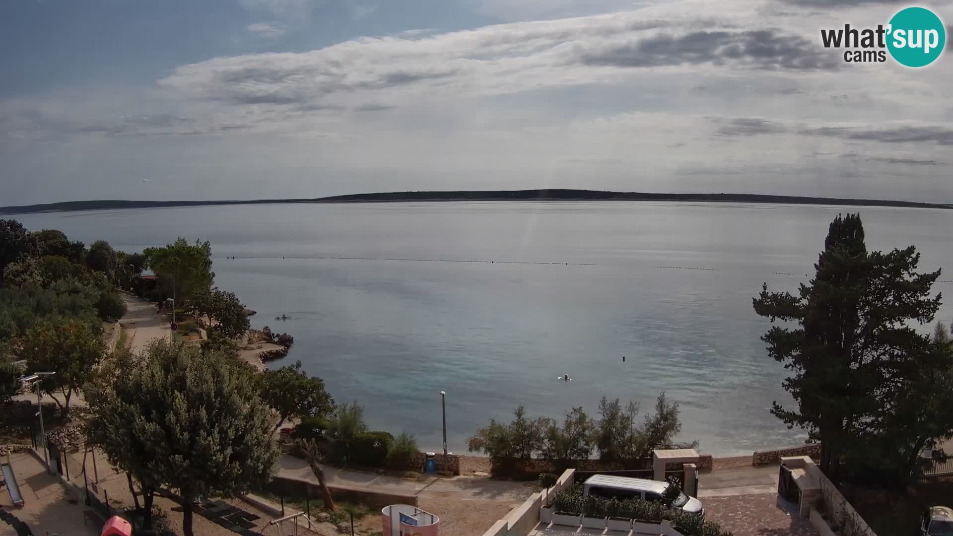Webcam Plaža Male Mandre – Live View from Pag Island