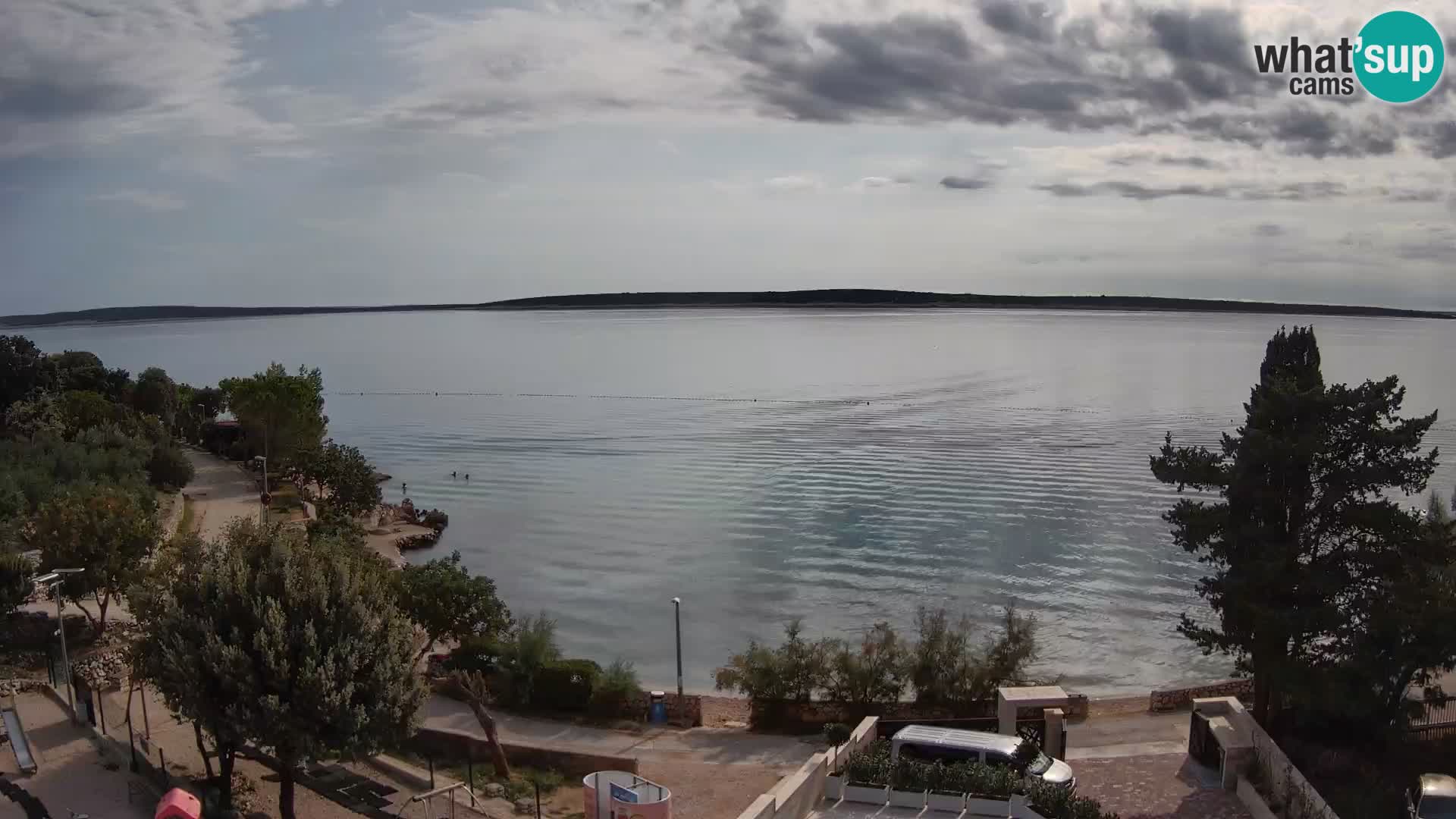 Webcam Plaža Male Mandre – Live View from Pag Island