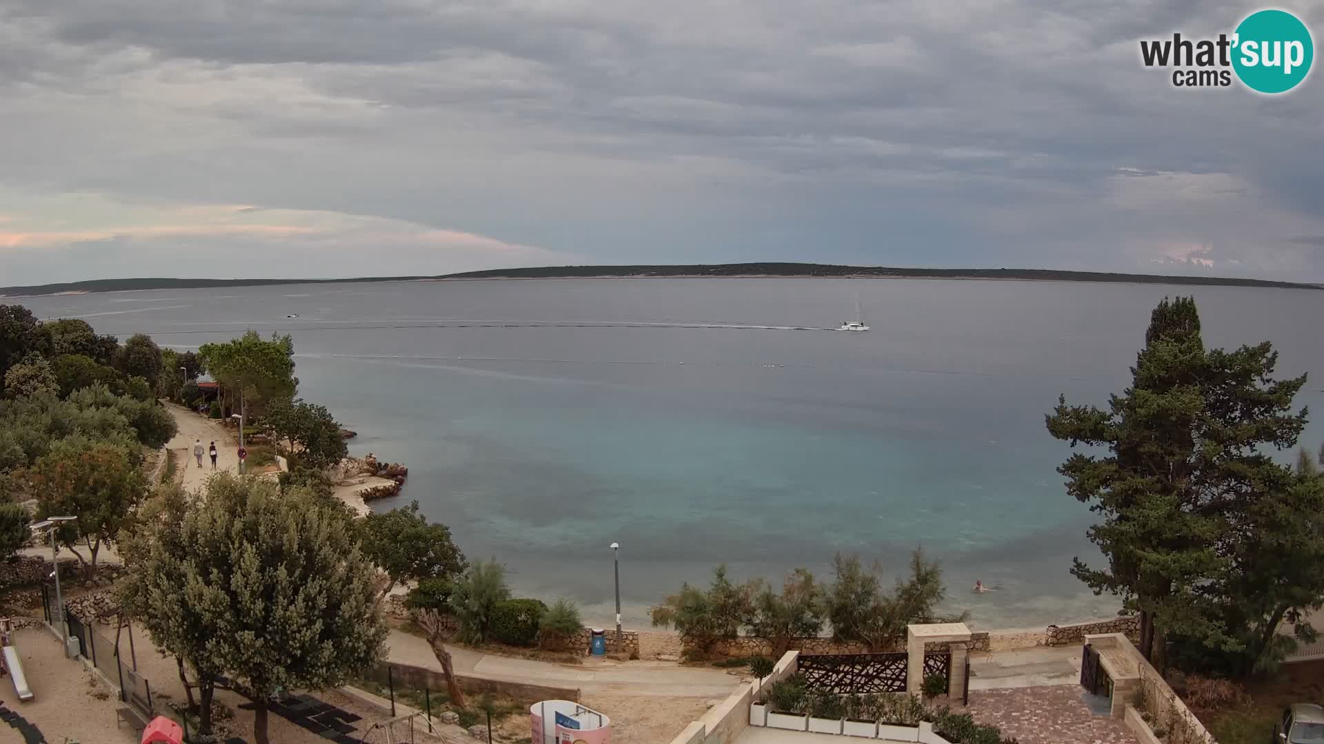Webcam Plaža Male Mandre – Live View from Pag Island