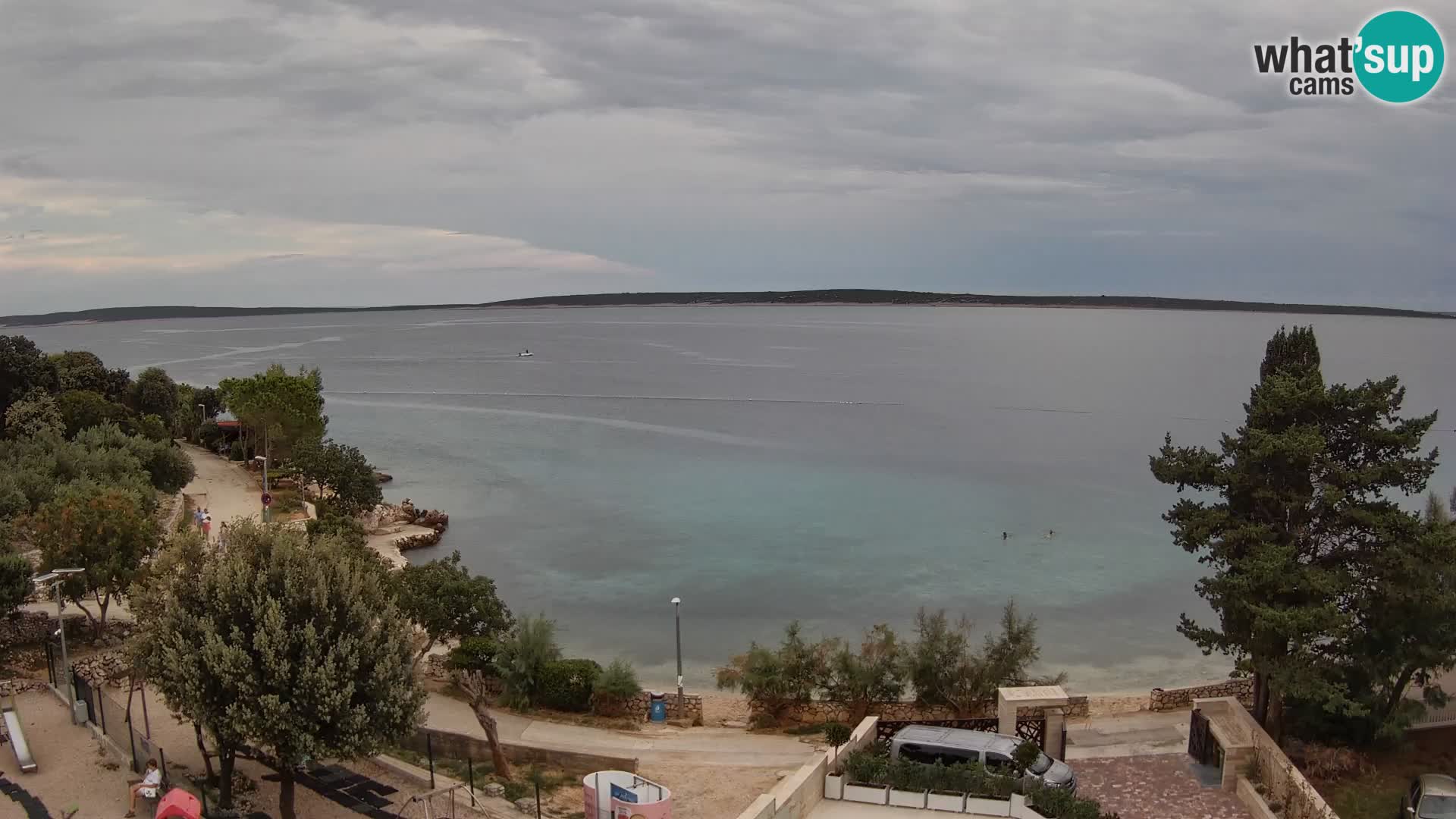Webcam Plaža Male Mandre – Live View from Pag Island