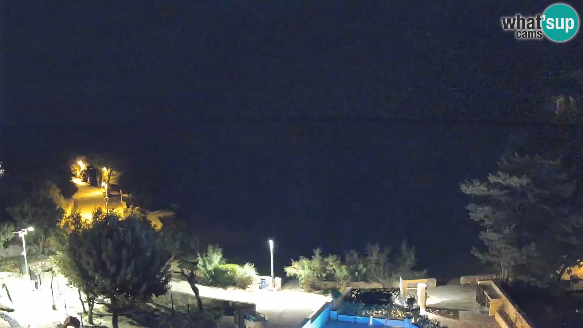 Webcam Plaža Male Mandre – Diretta dalla spiaggia sull’isola di Pag
