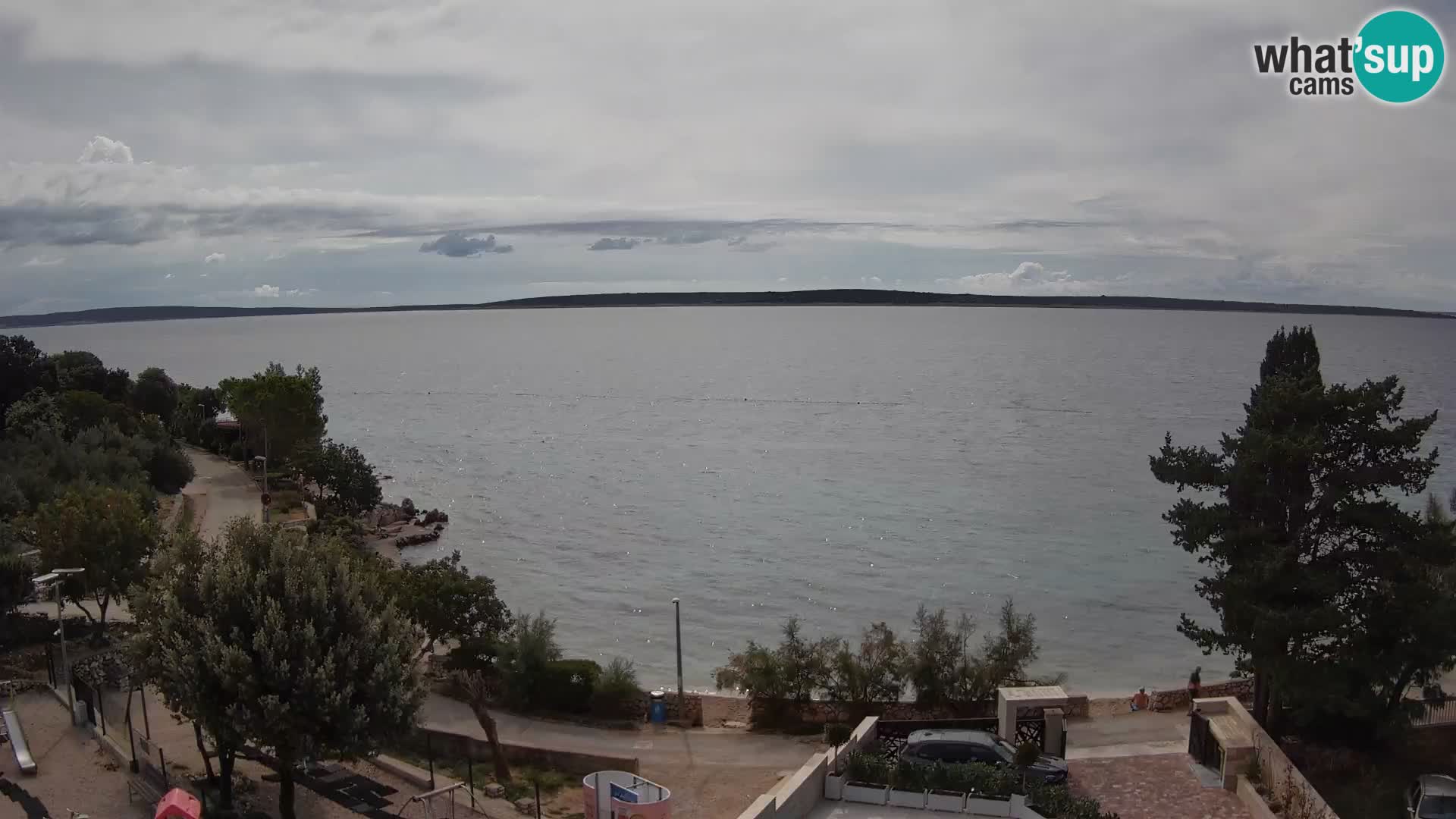 Webcam Plaža Male Mandre – Diretta dalla spiaggia sull’isola di Pag