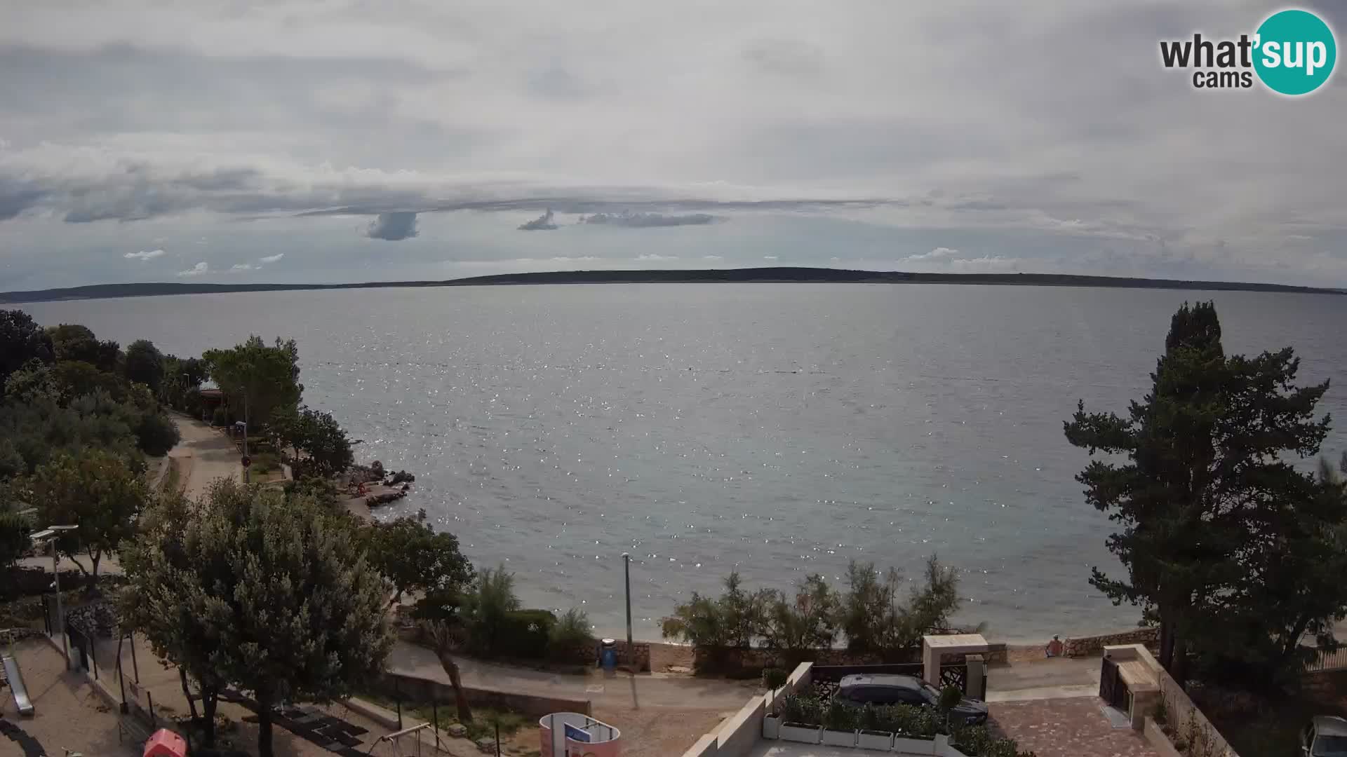 Webcam Strand Male Mandre – Liveblick von der Insel Pag