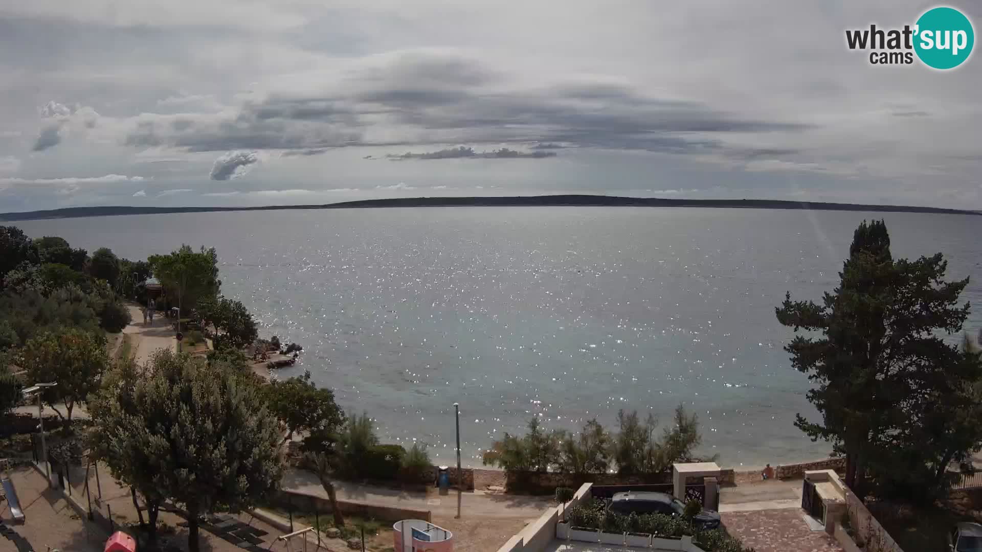 Webcam Plaža Male Mandre – Diretta dalla spiaggia sull’isola di Pag