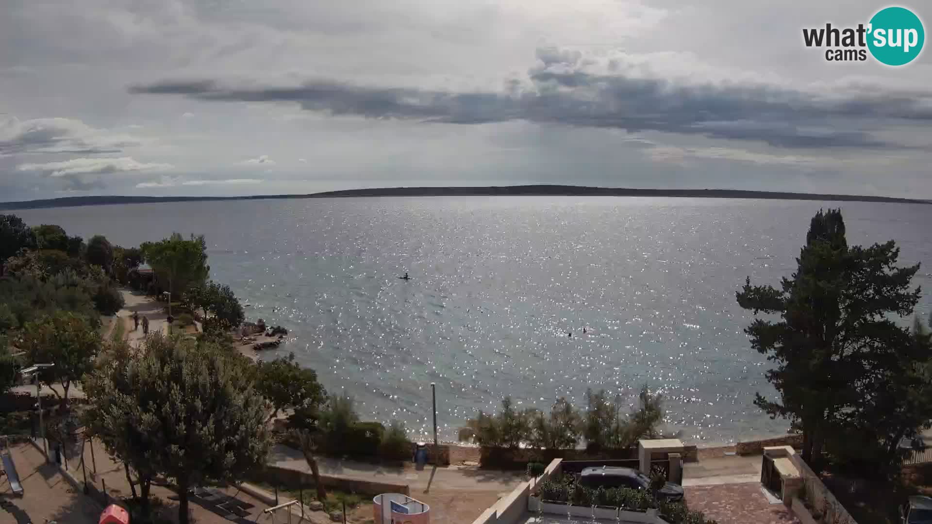 Webcam Plaža Male Mandre – Diretta dalla spiaggia sull’isola di Pag