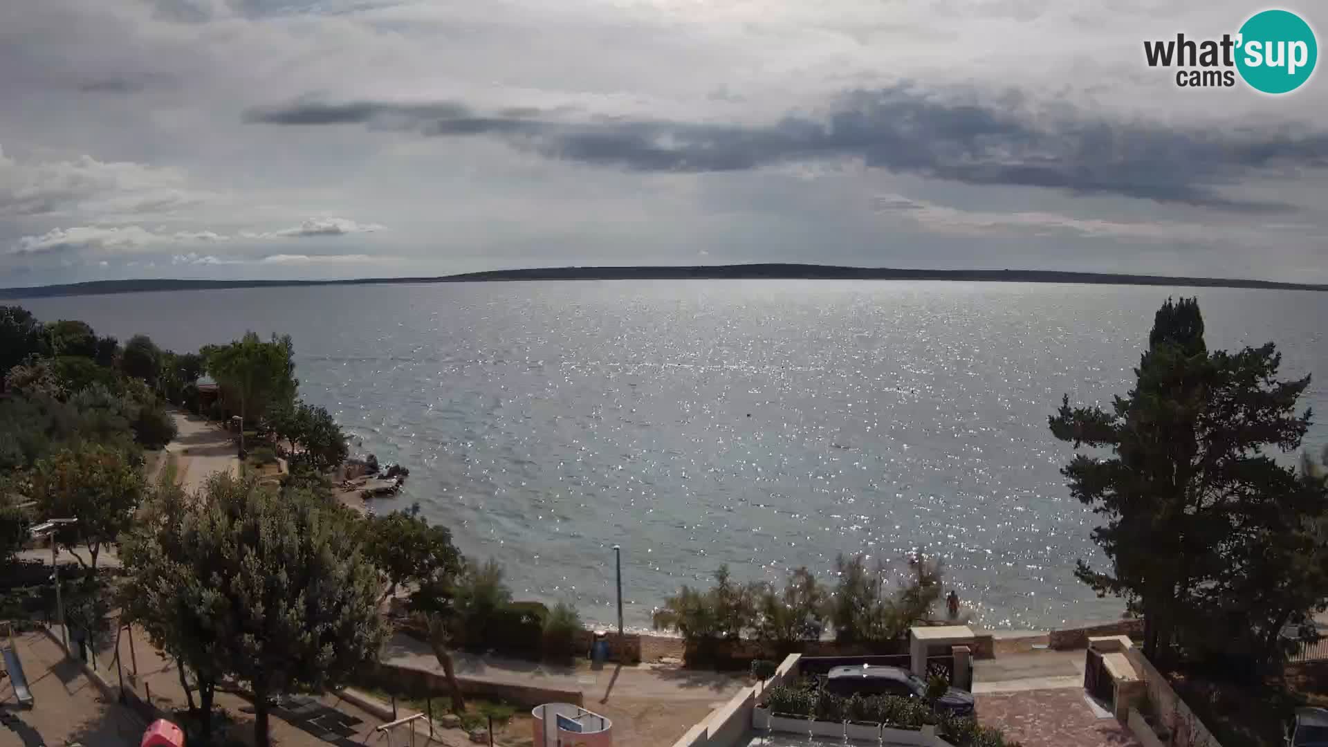 Webcam Plaža Male Mandre – Live View from Pag Island