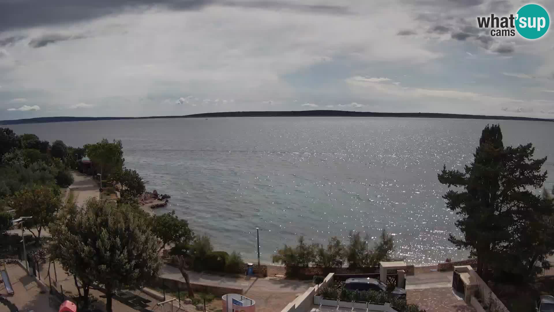 Webcam Plaža Male Mandre – Diretta dalla spiaggia sull’isola di Pag