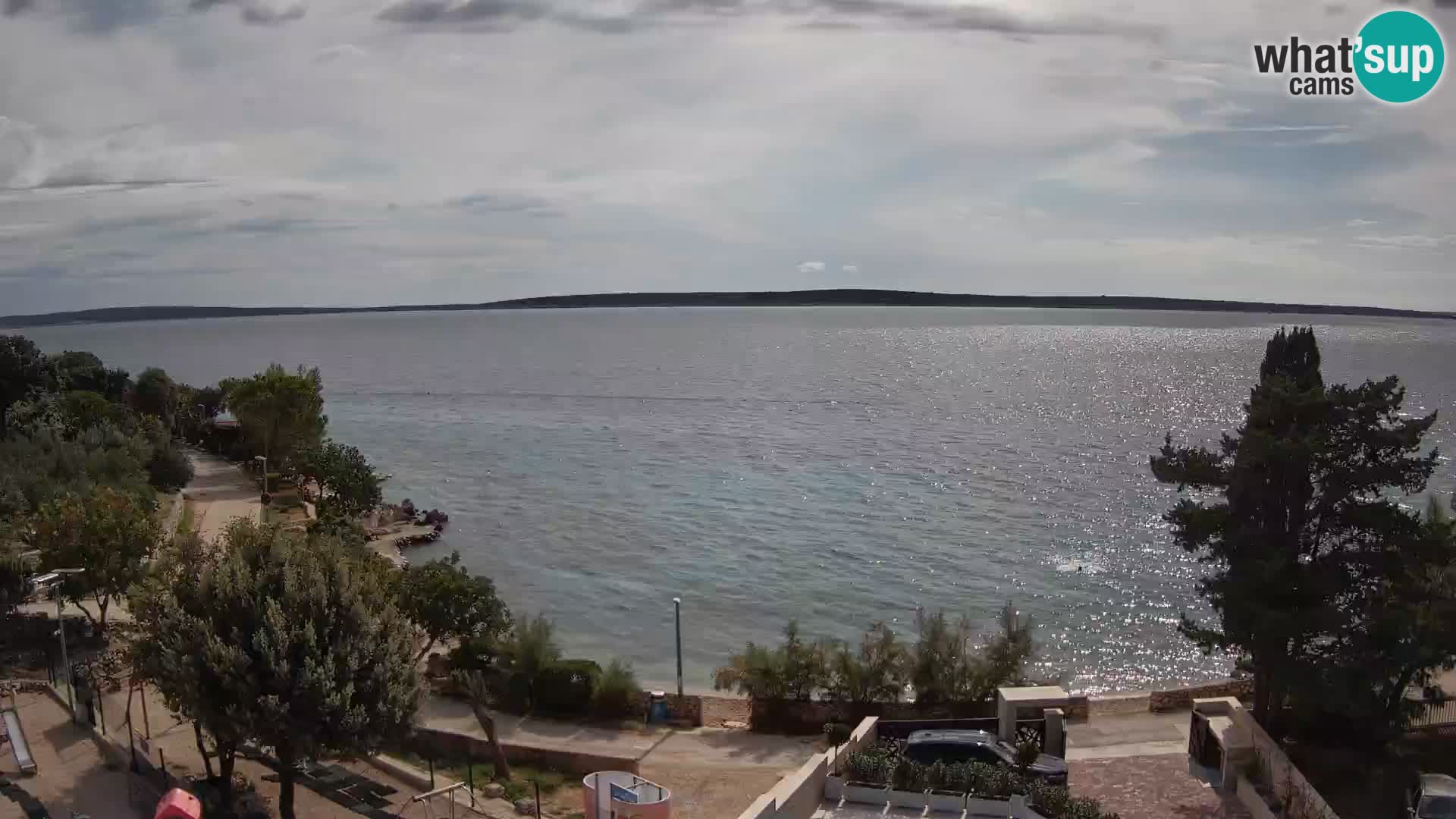 Webcam Plaža Male Mandre – Live View from Pag Island