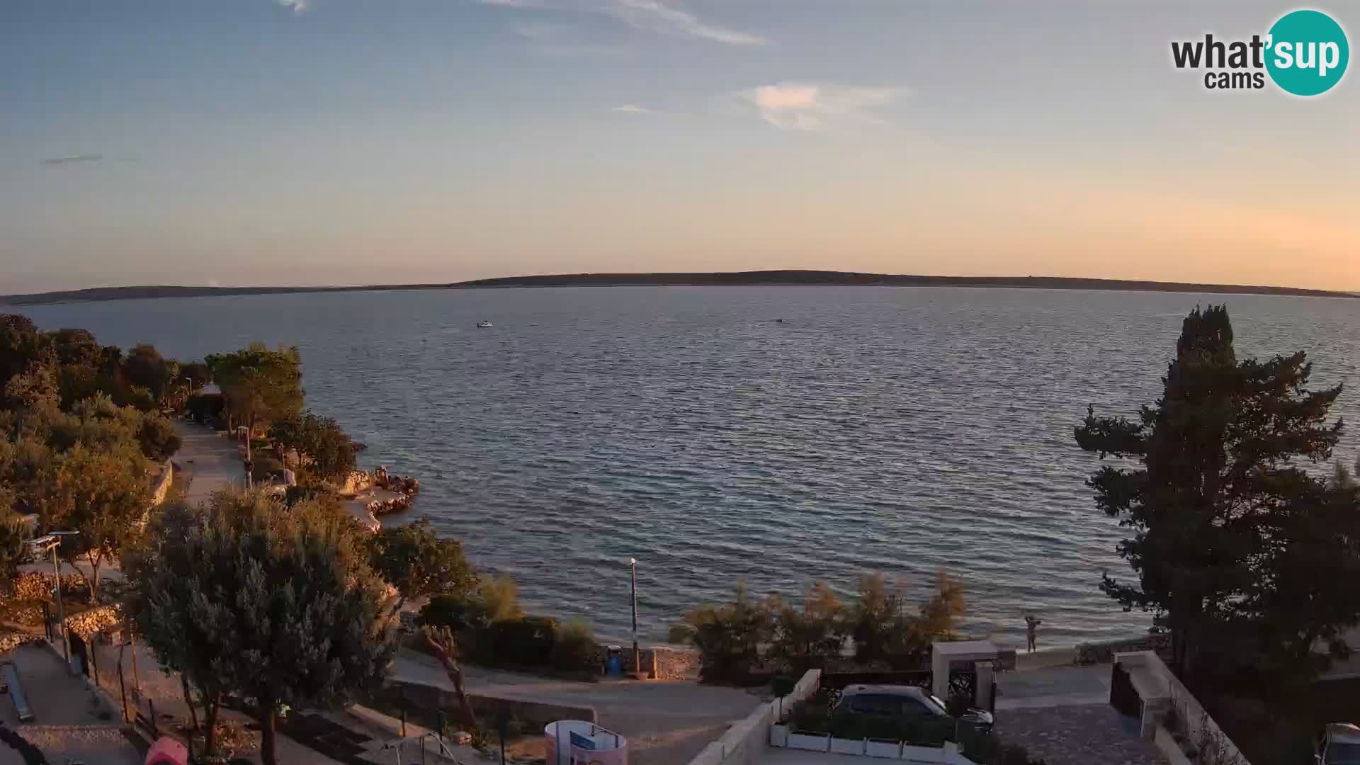 Webcam Strand Male Mandre – Liveblick von der Insel Pag