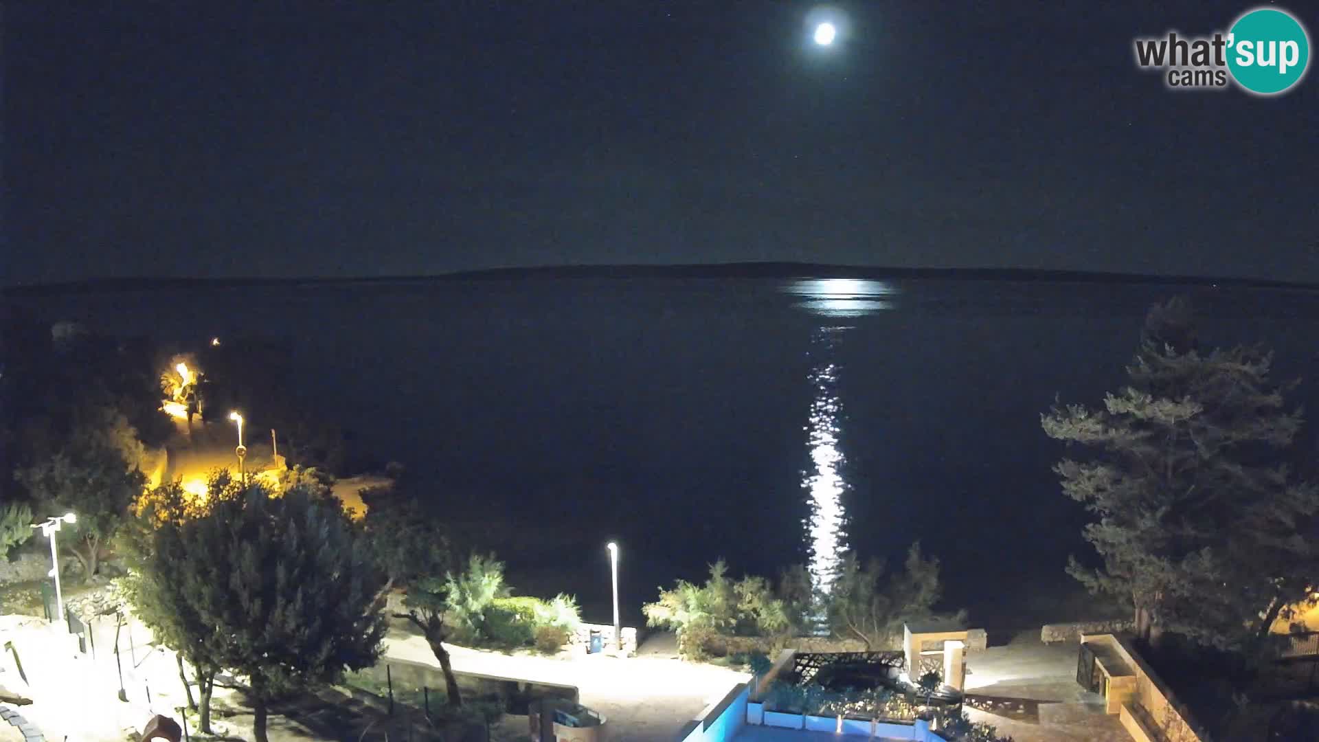 Webcam Strand Male Mandre – Liveblick von der Insel Pag