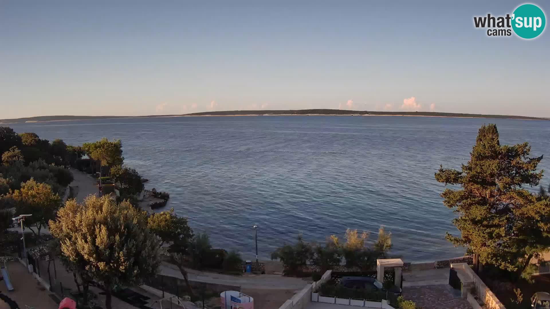 Webcam Plaža Male Mandre – Diretta dalla spiaggia sull’isola di Pag