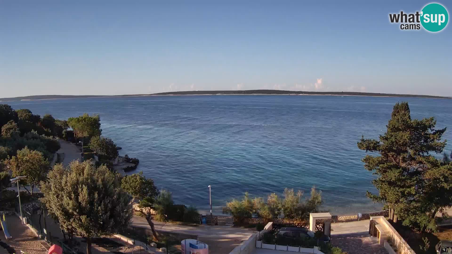 Webcam Strand Male Mandre – Liveblick von der Insel Pag