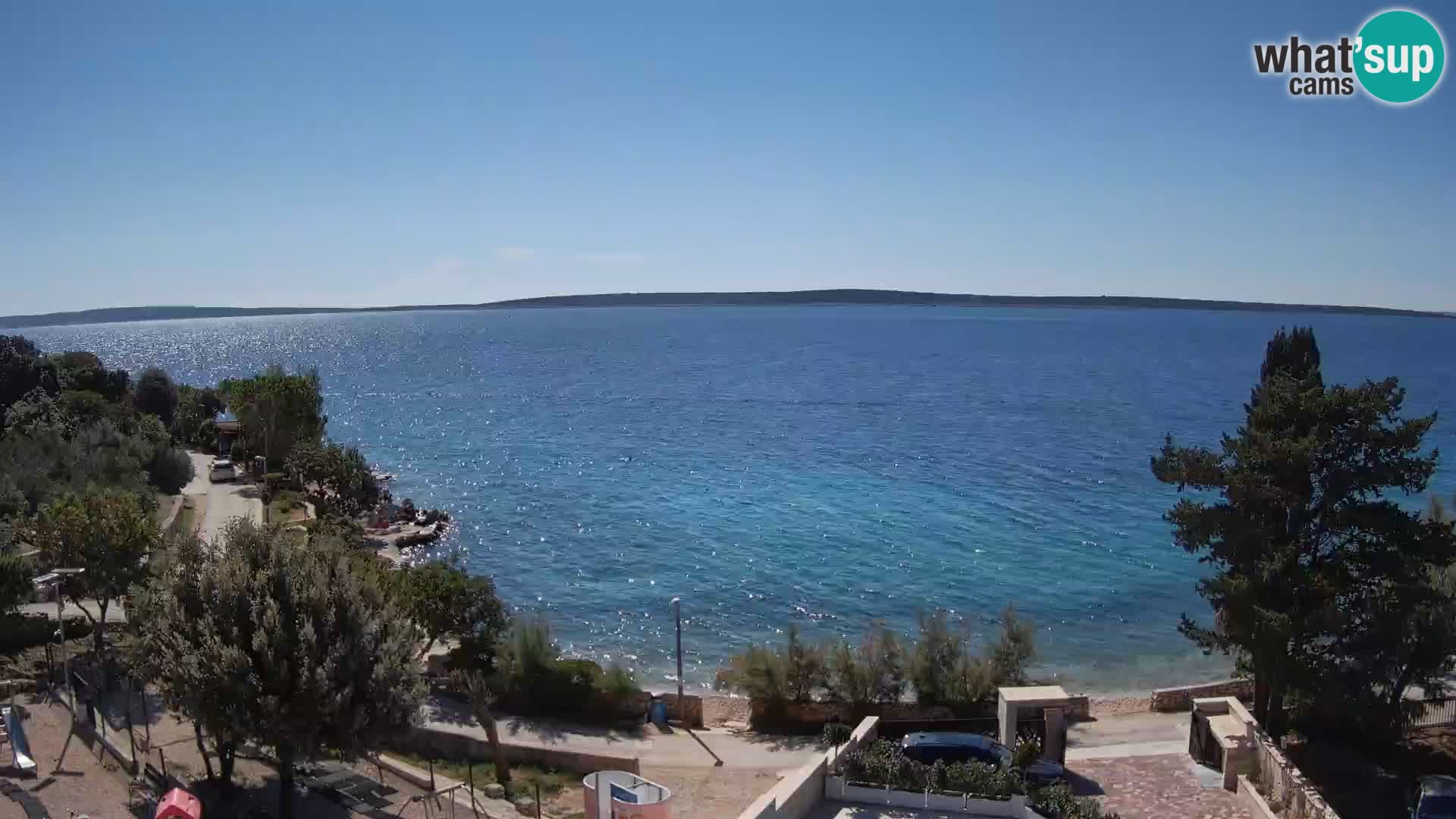 Webcam Plaža Male Mandre – Live View from Pag Island