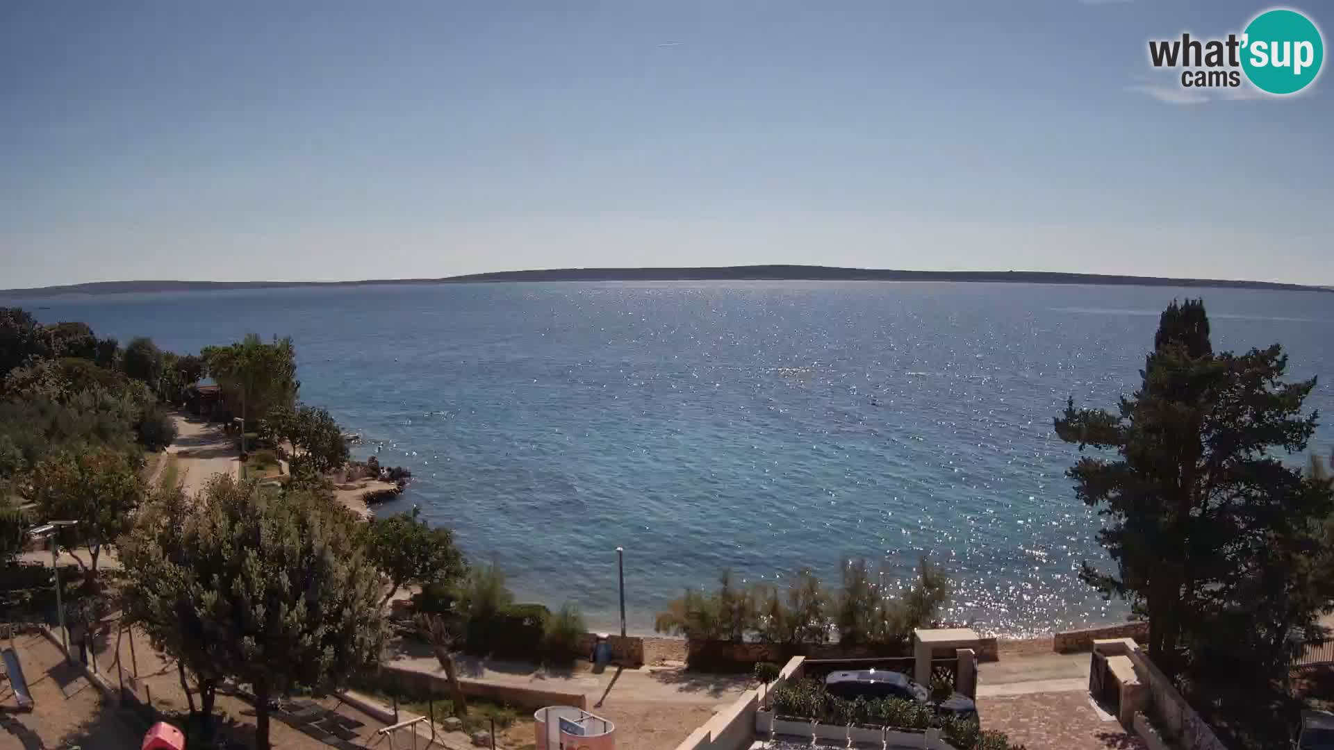 Webcam Plaža Male Mandre – Live View from Pag Island