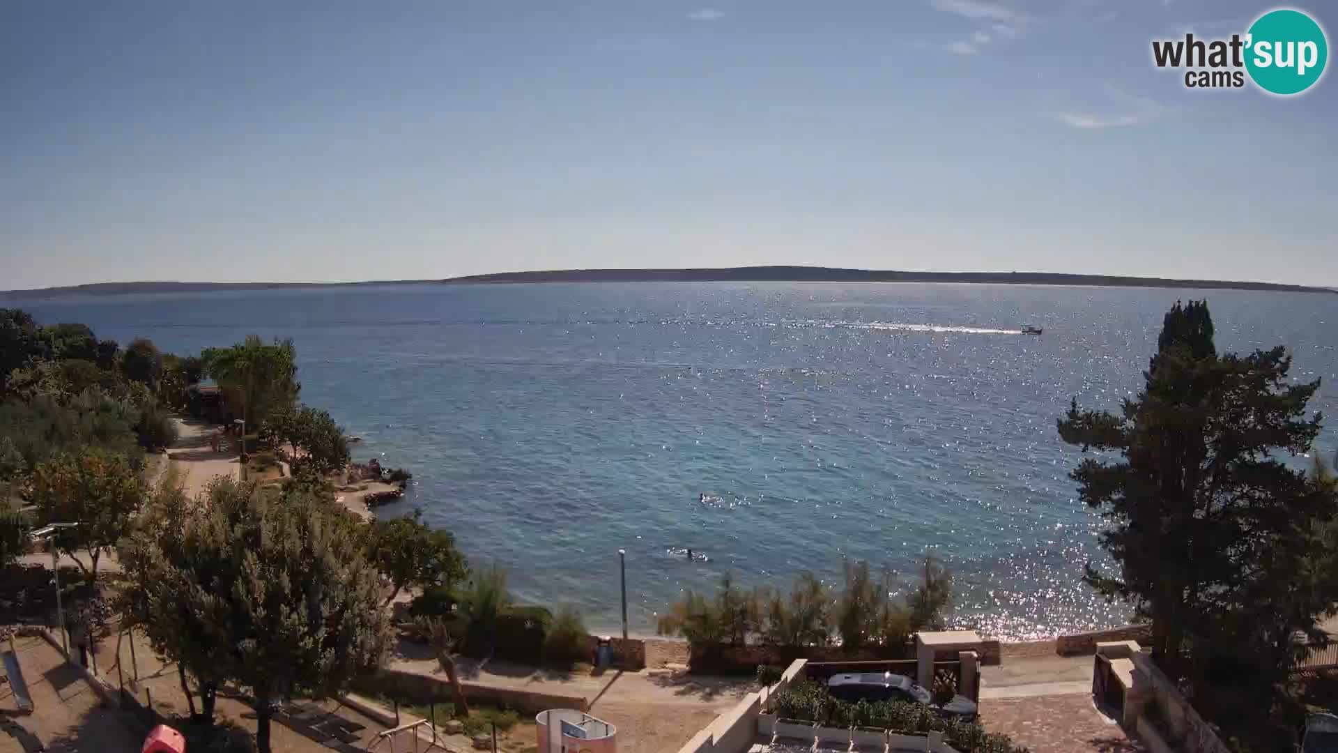Webcam Strand Male Mandre – Liveblick von der Insel Pag