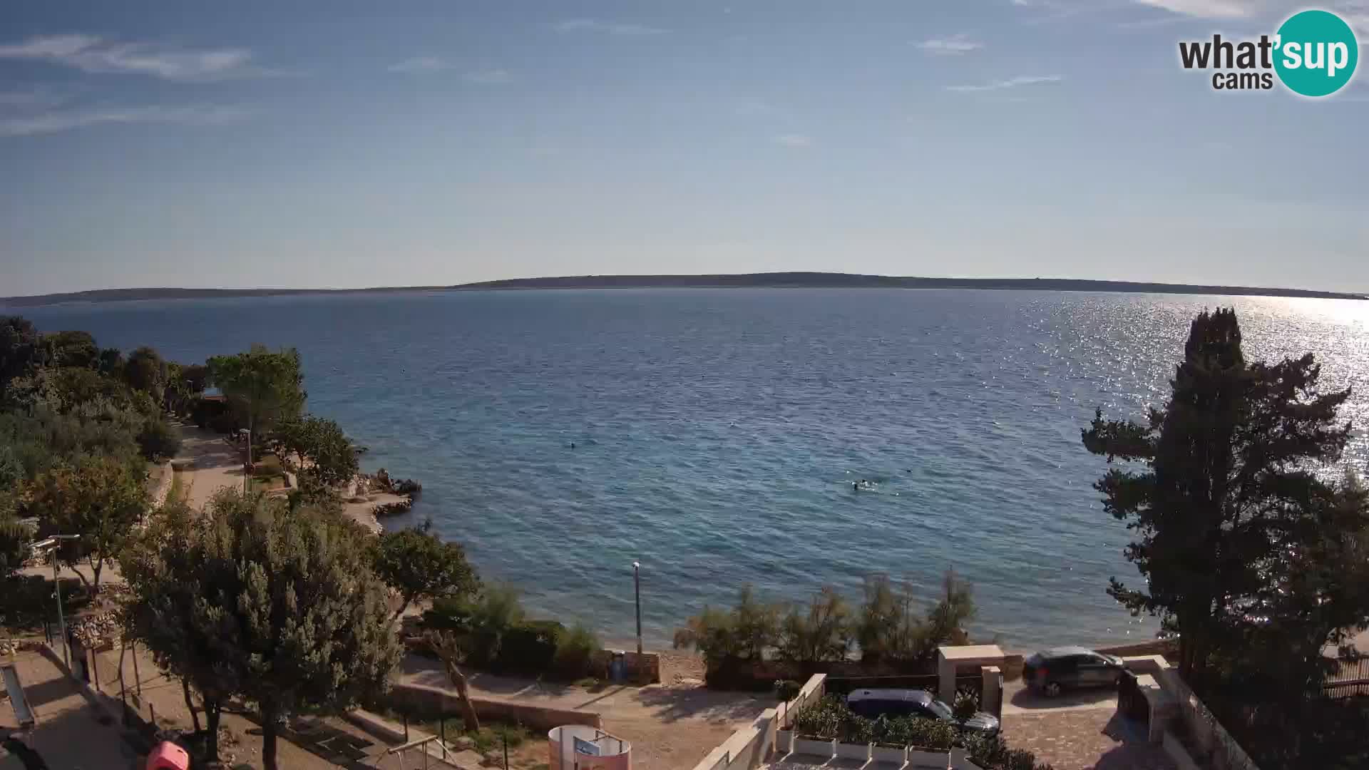 Webcam Plaža Male Mandre – Live View from Pag Island