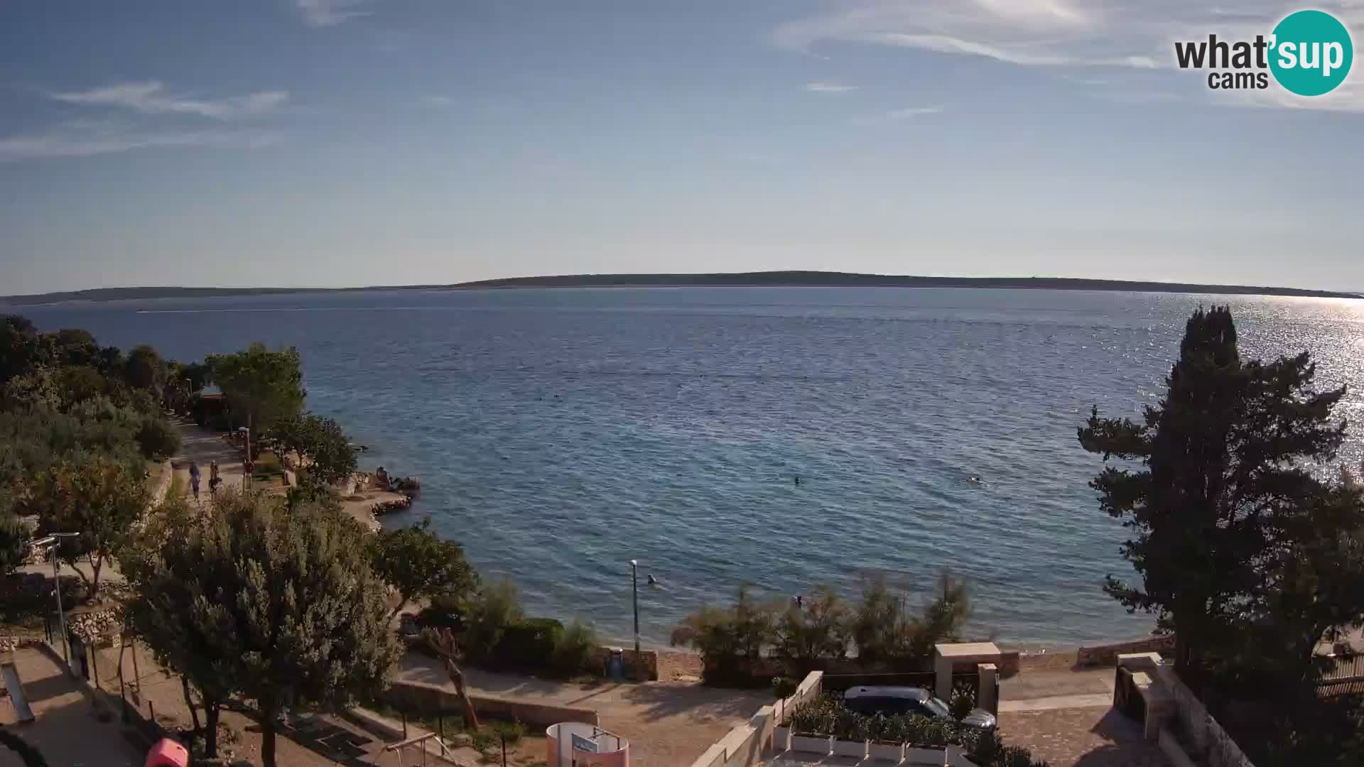 Webcam Plaža Male Mandre – Live View from Pag Island