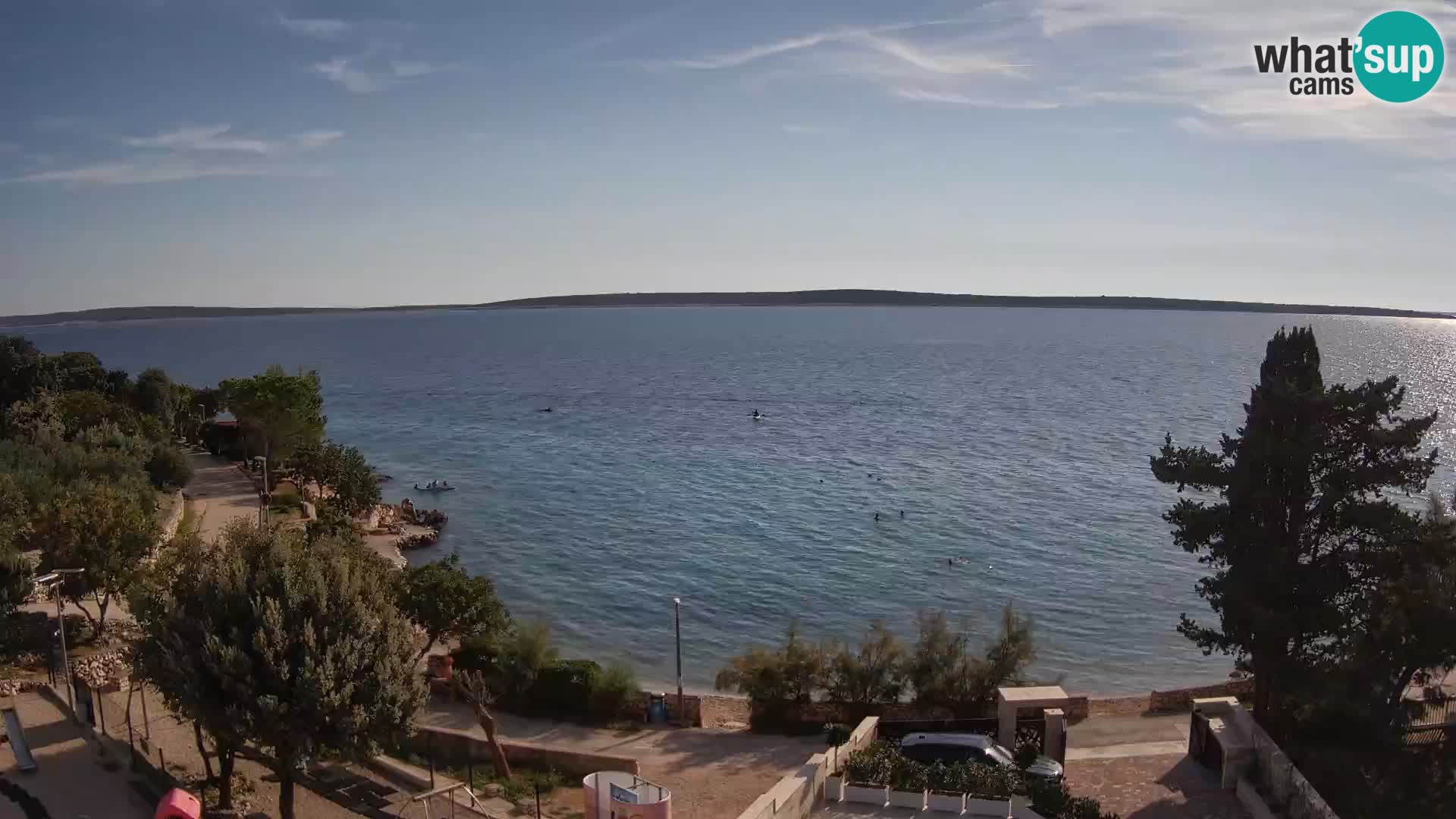 Webcam Plaža Male Mandre – Live View from Pag Island