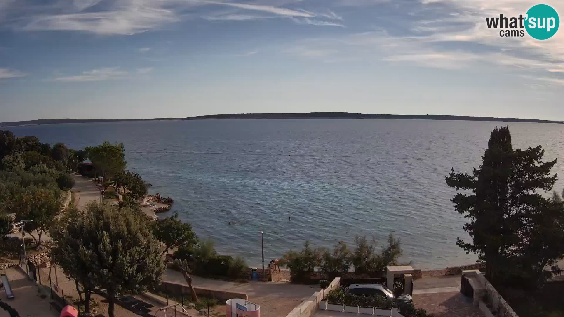 Webcam Plaža Male Mandre – Live View from Pag Island