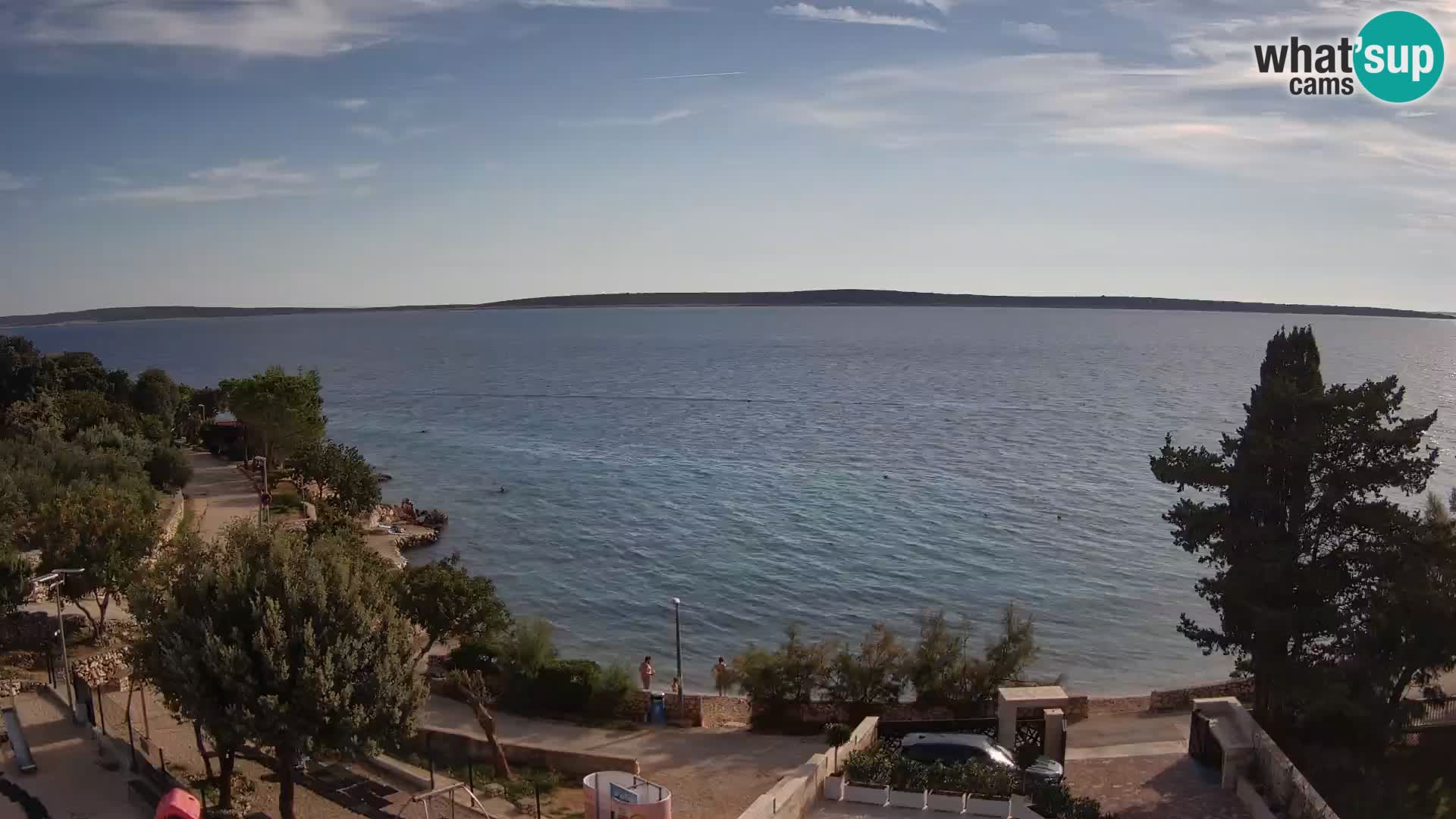 Webcam Strand Male Mandre – Liveblick von der Insel Pag
